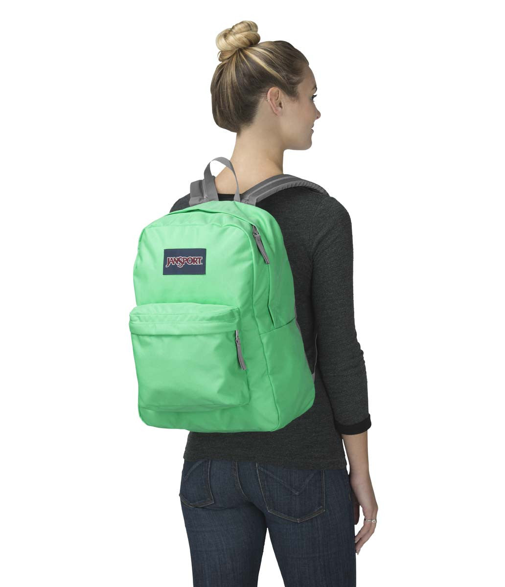 JANSPORT Superbreak Backpack - Lightweight Laptop Backpack for School & Travel, Durable Water-Resistant Material, Seafoam Green - Perfect for College Students, Commuters & Everyday Use