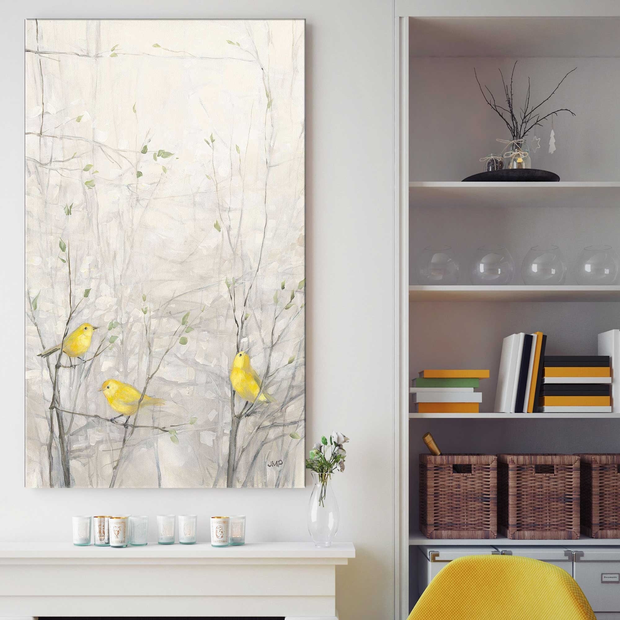 Birds in Trees I by Julia Purinton - Stunning Canvas Wall Art Print for Living Room, Bedroom & Office Decor