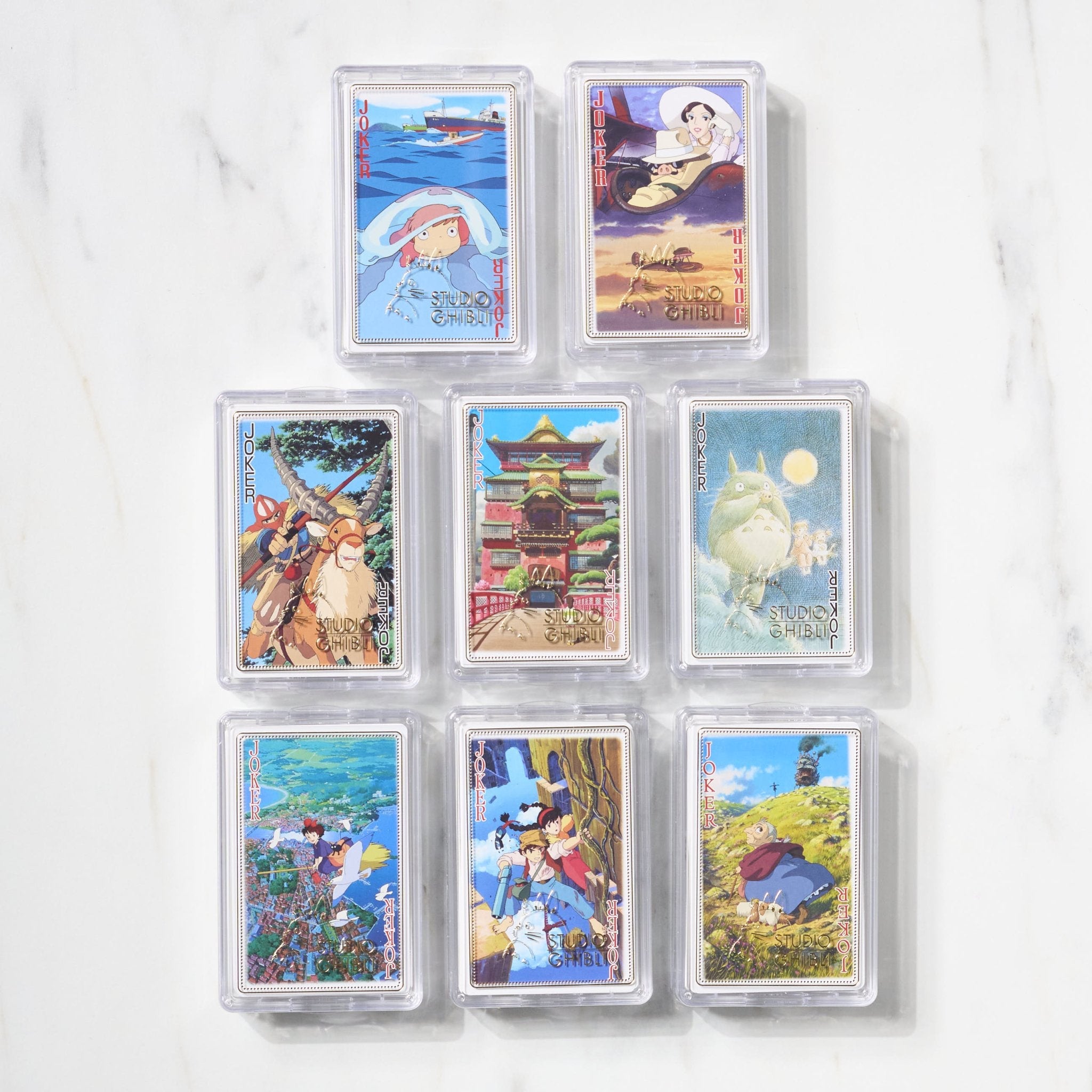 Studio Ghibli Playing Cards - Official Ensky Anime Card Deck with Spirited Away, My Neighbor Totoro & Howl's Moving Castle Characters - Perfect for Game Nights, Collecting & Gifts for Ghibli Fans