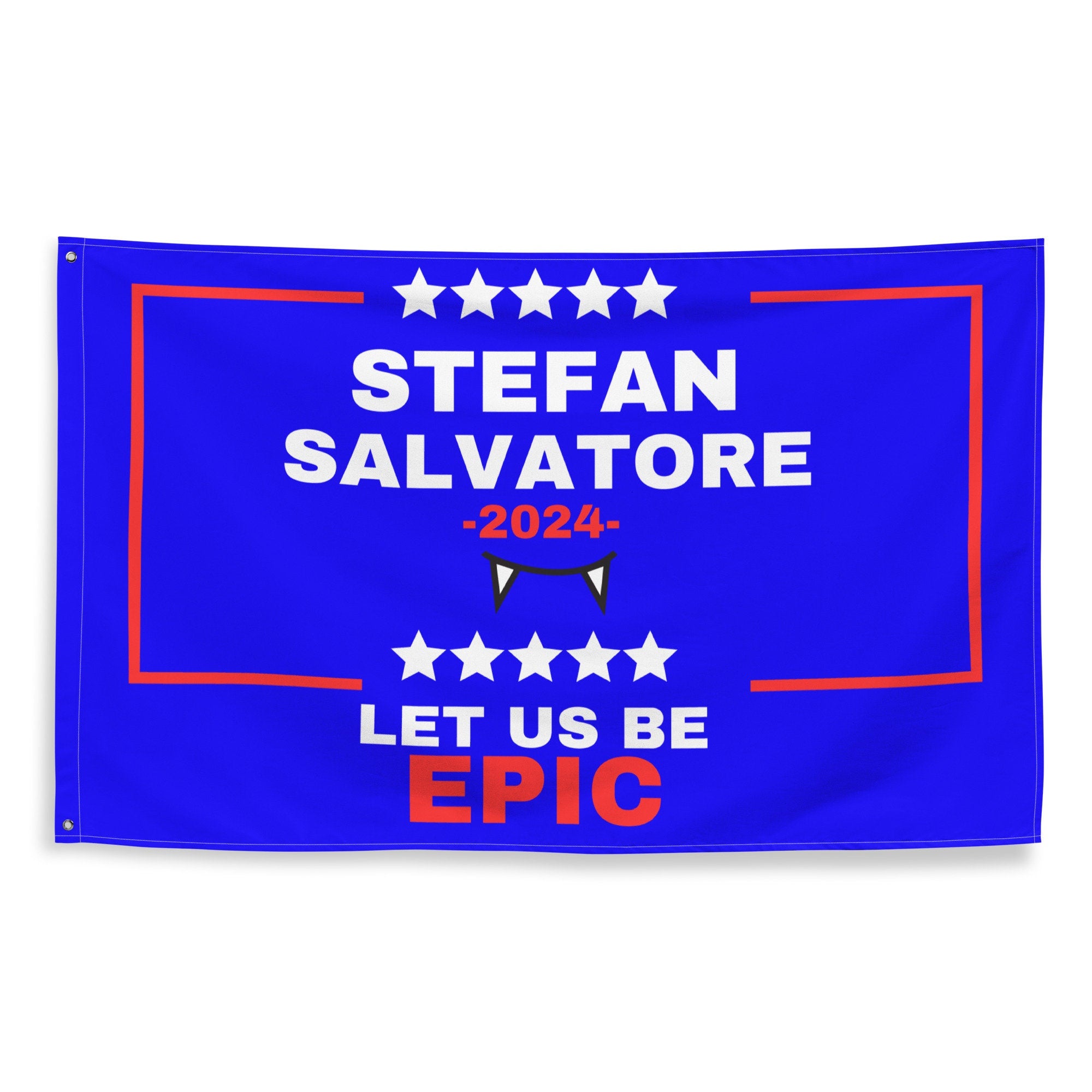 Stefan Salvatore Flag | The Vampire Diaries Merch | TVD Tapestry & Room Decor | Dorm Flag for Fans | Team Stefan Gift Idea | Perfect for TV Show Themed Parties & Fan Rooms