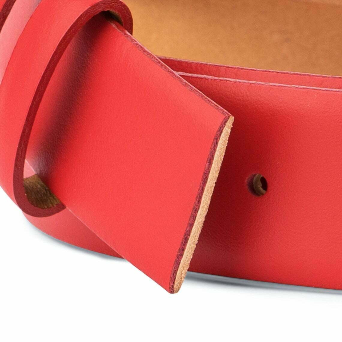Montblanc Replacement Belt Strap - Genuine Leather 35mm Red Waistband for Men & Women | Compatible with Montblanc Buckles | Perfect for Office, Formal Events & Everyday Wear
