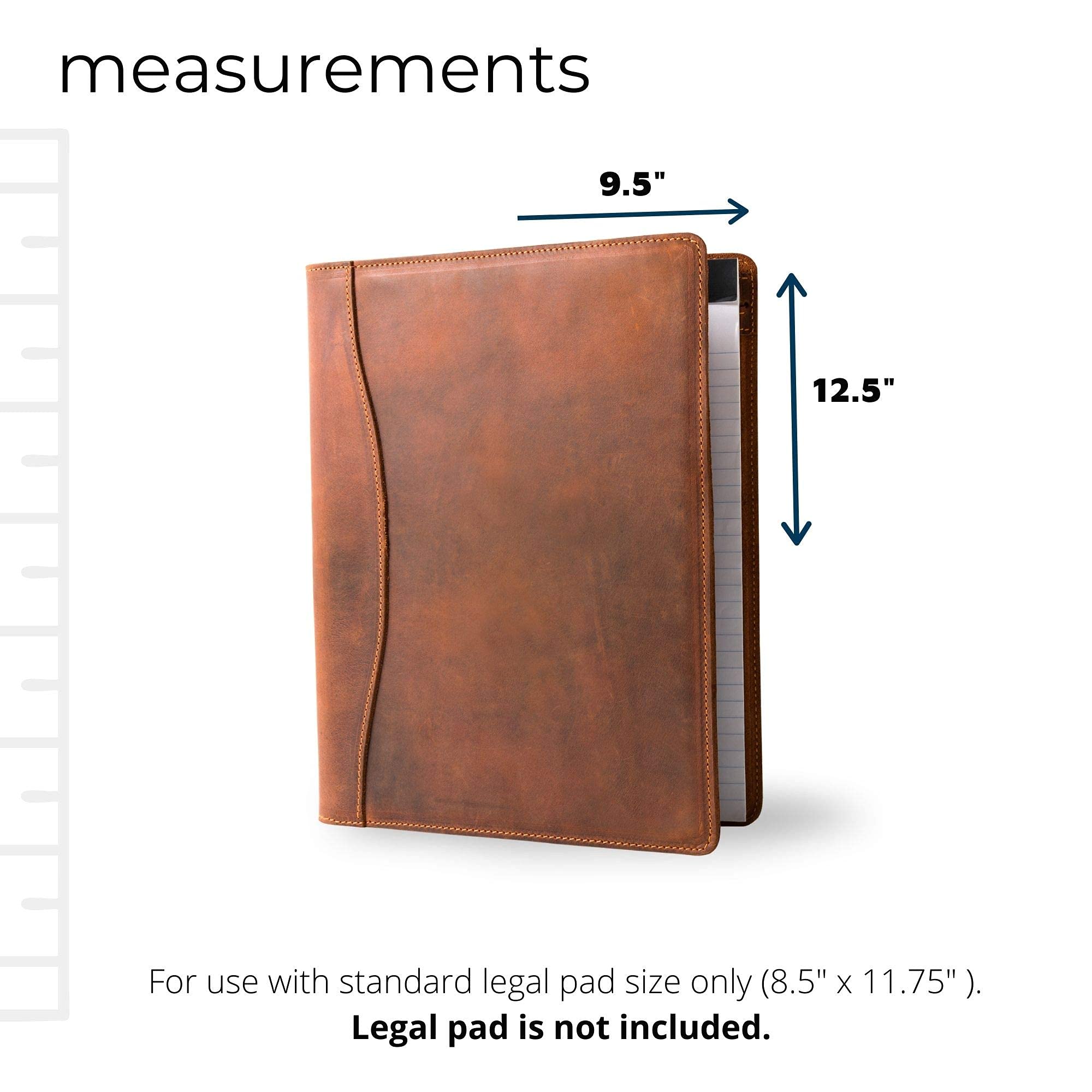 Premium Leather Padfolio Organizer 9