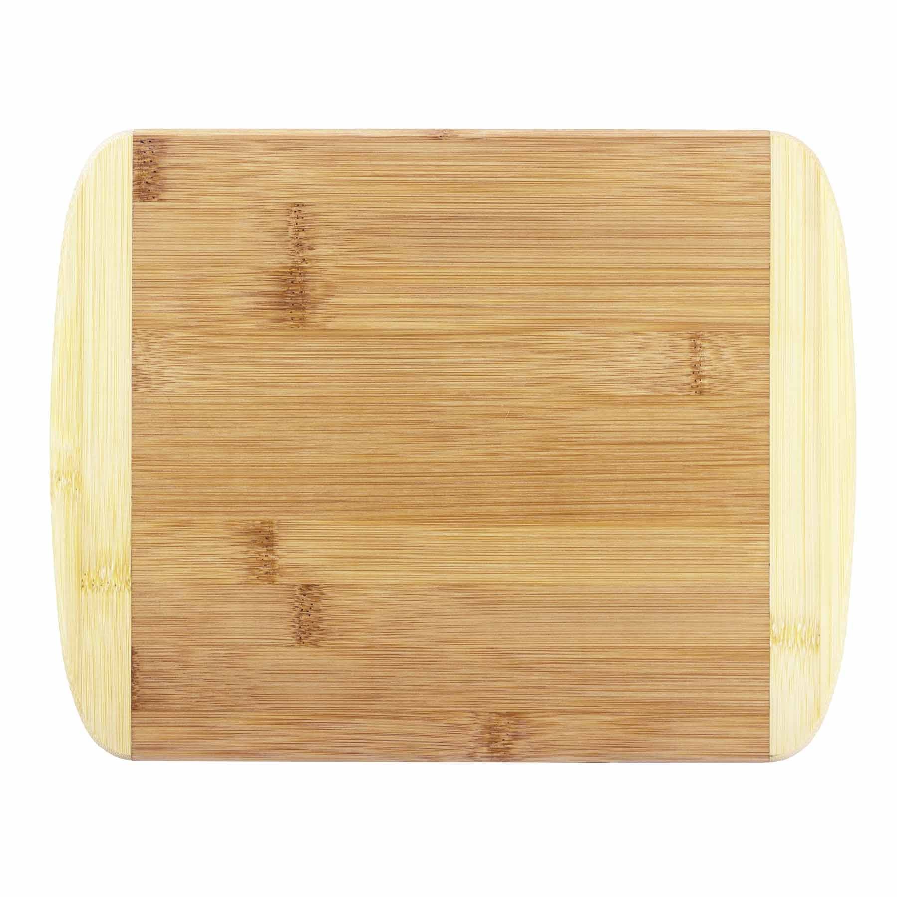 Premium 2-Tone Wood Cutting Board 11x8.75 Inches - Durable Bamboo & Acacia Chopping Block for Kitchen - Perfect for Meat, Vegetables & Cheese Cutting - Ideal for Home Cooking & Professional Chefs