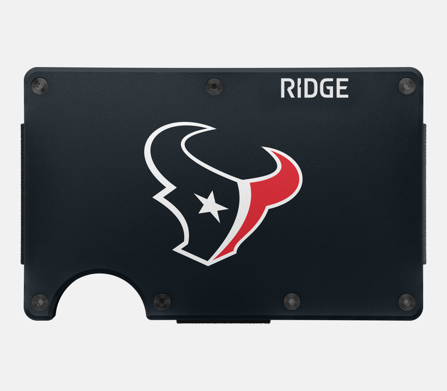 Ridge Wallet for Men - Slim RFID Blocking Minimalist Front Pocket Wallet - Houston Texans NFL Team Design - Perfect for Everyday Carry & Travel