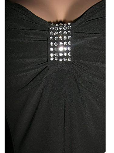 Funfash Plus Size Women's Empire Waist A-Line Slimming Cocktail Dress - Made in USA | Perfect for Parties, Weddings & Special Occasions