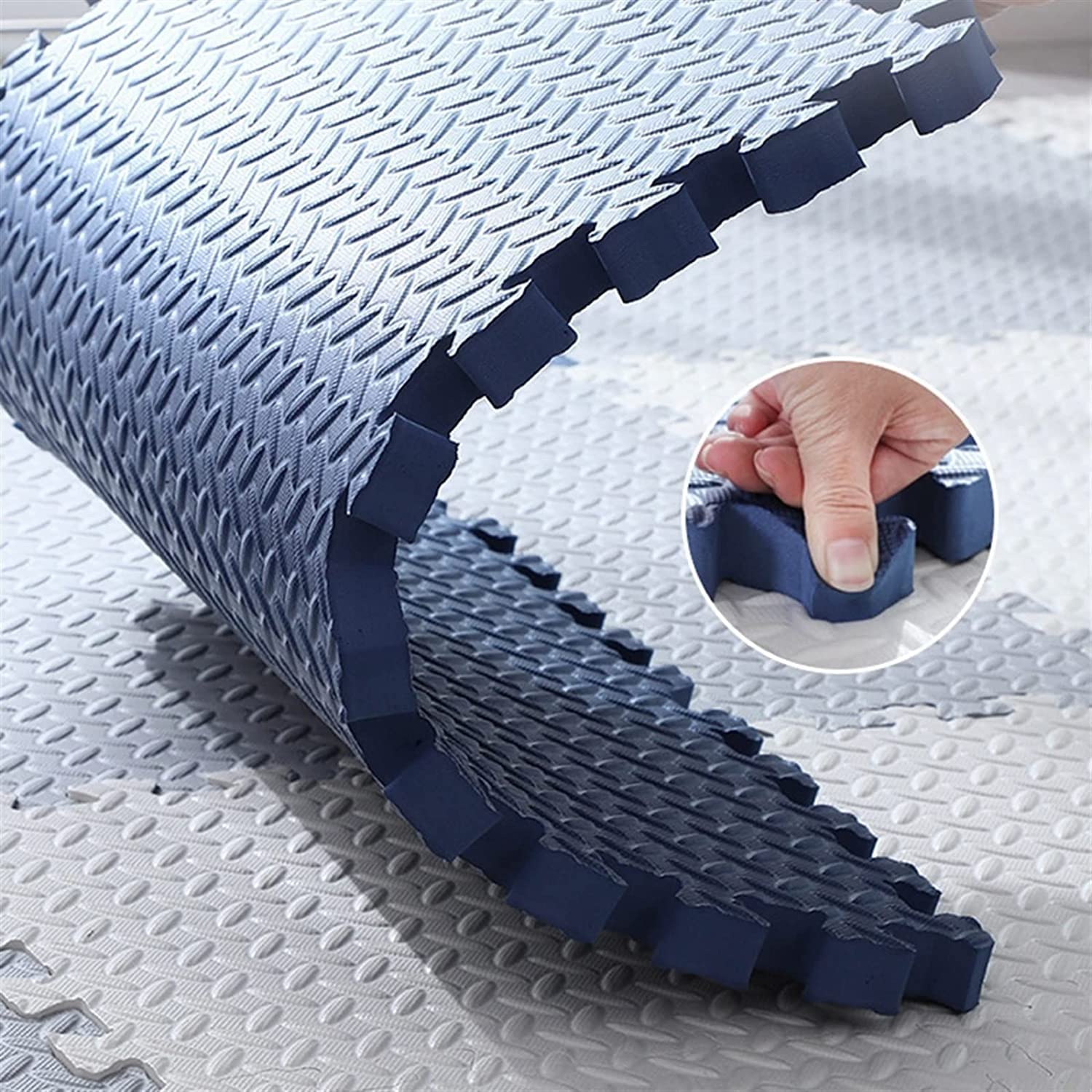 EVA Foam Interlocking Play Mat for Kids - 8 Tiles (32 SqFt) for Home, Gym & School