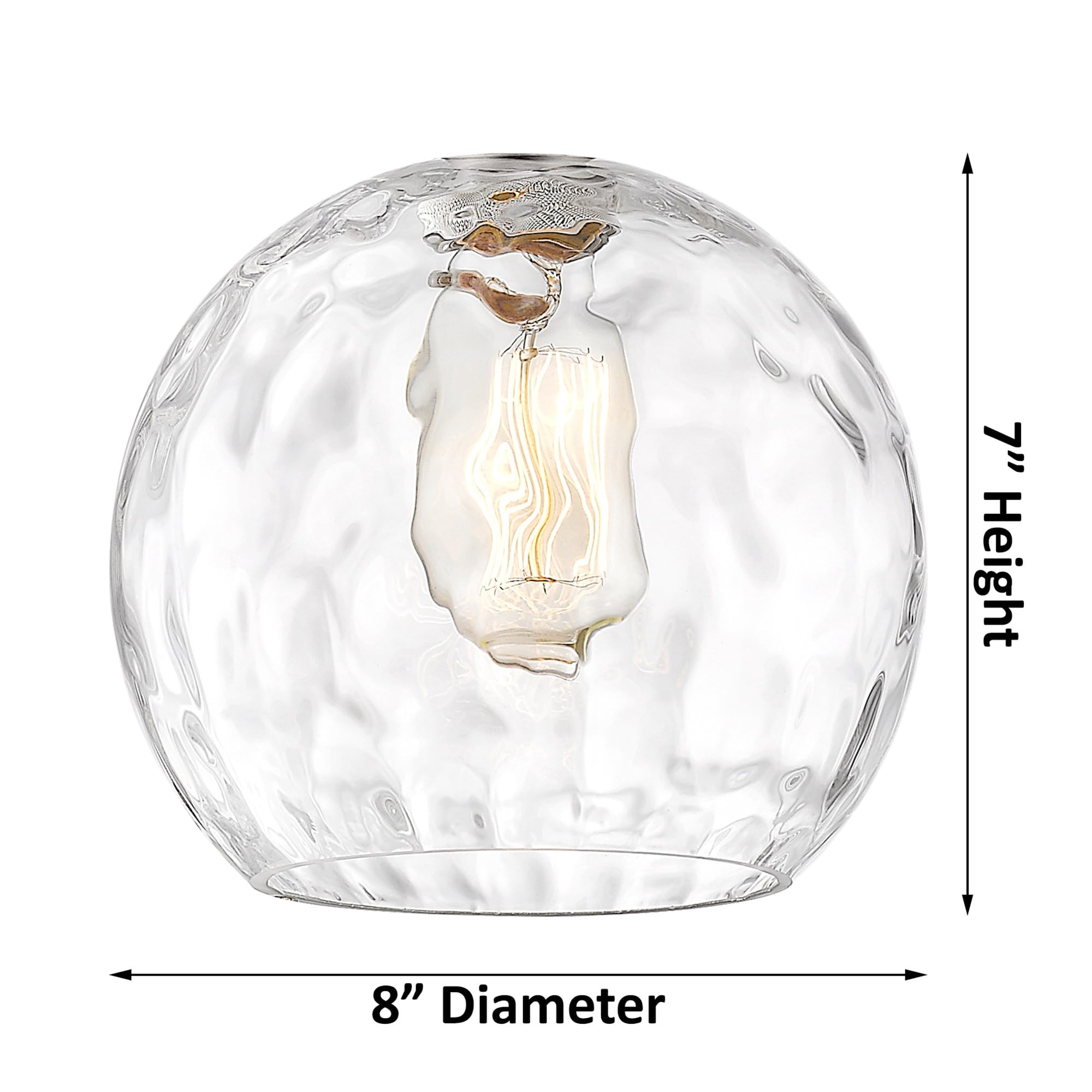 Innovations Lighting Athens Water Glass Mini Pendant Light - 1-Light Industrial Style Hanging Fixture (10