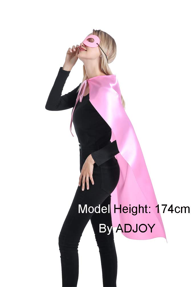 Superhero Capes & Masks Set for Kids & Adults - 12 Mixed Colors for Team Parties