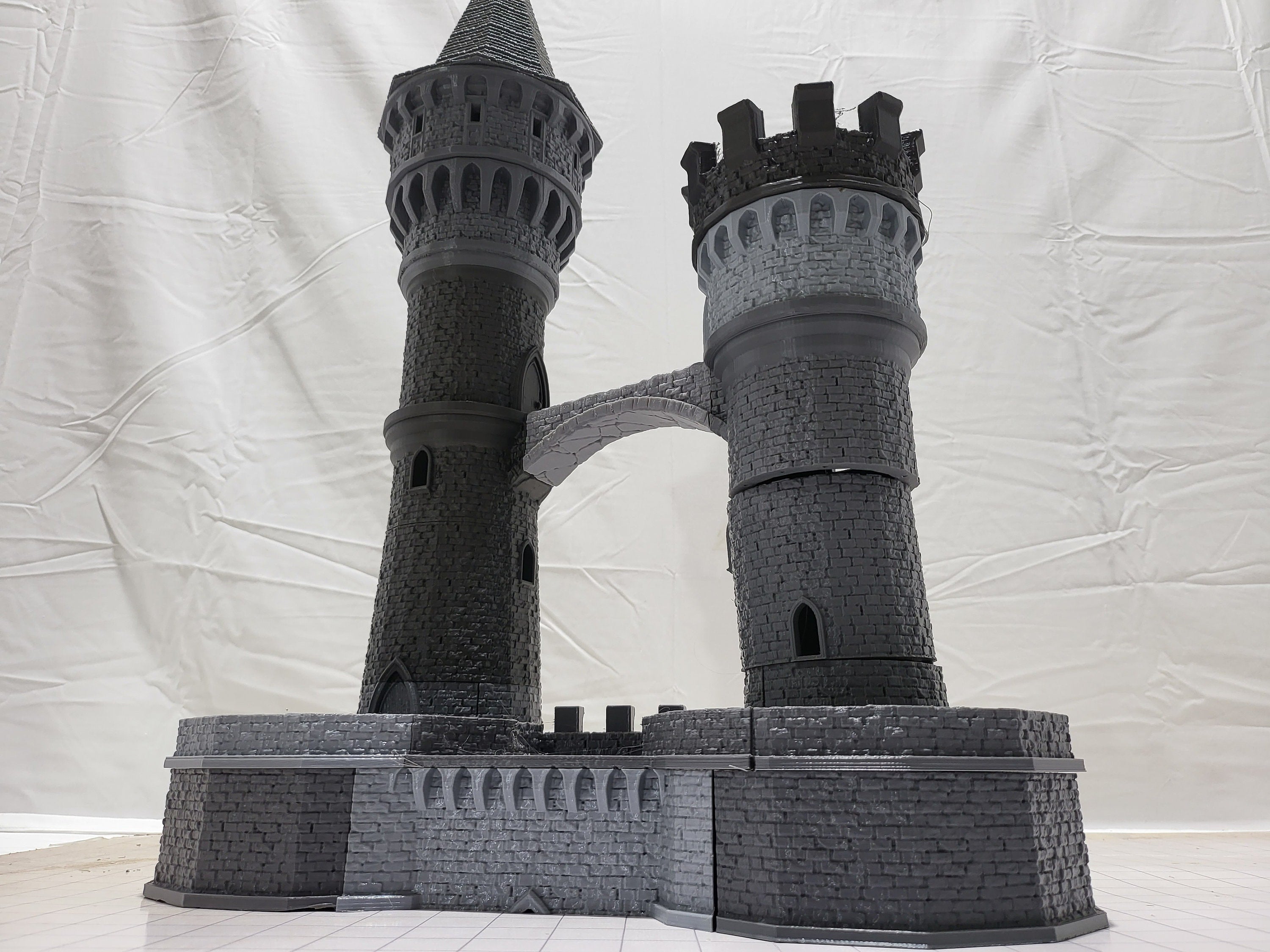 Wizard's Artillery Tower & Watch Tower - Dracul Towers, Ravenloft Tower, Strahd Tower for D&D, Tabletop RPG & Fantasy Gaming Scenes