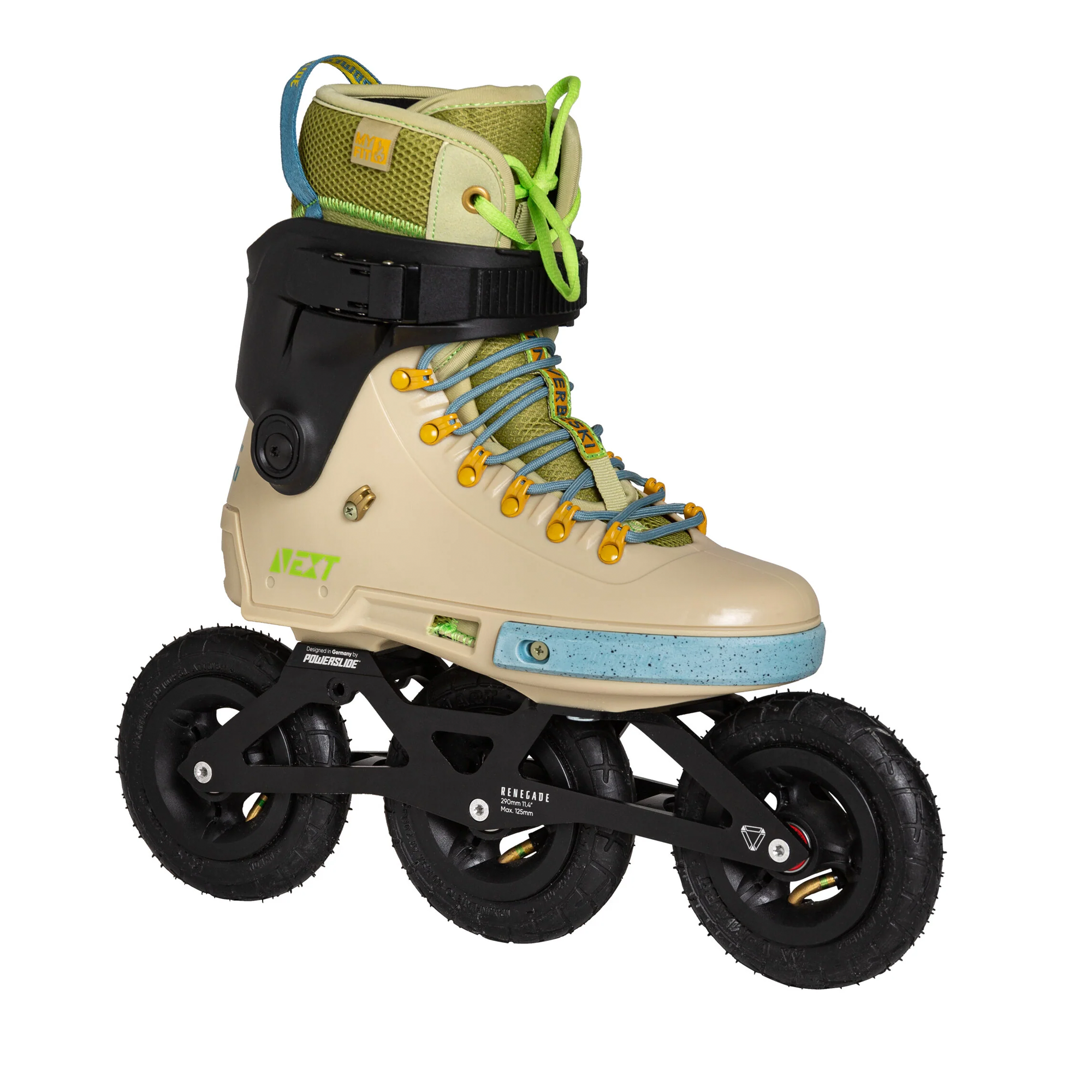Powerslide Next Renegade Werbeski Pro 125 Aggressive Inline Skates - High-Performance Urban Skating for Adults | Perfect for Street Skating, Fitness & Freestyle Tricks