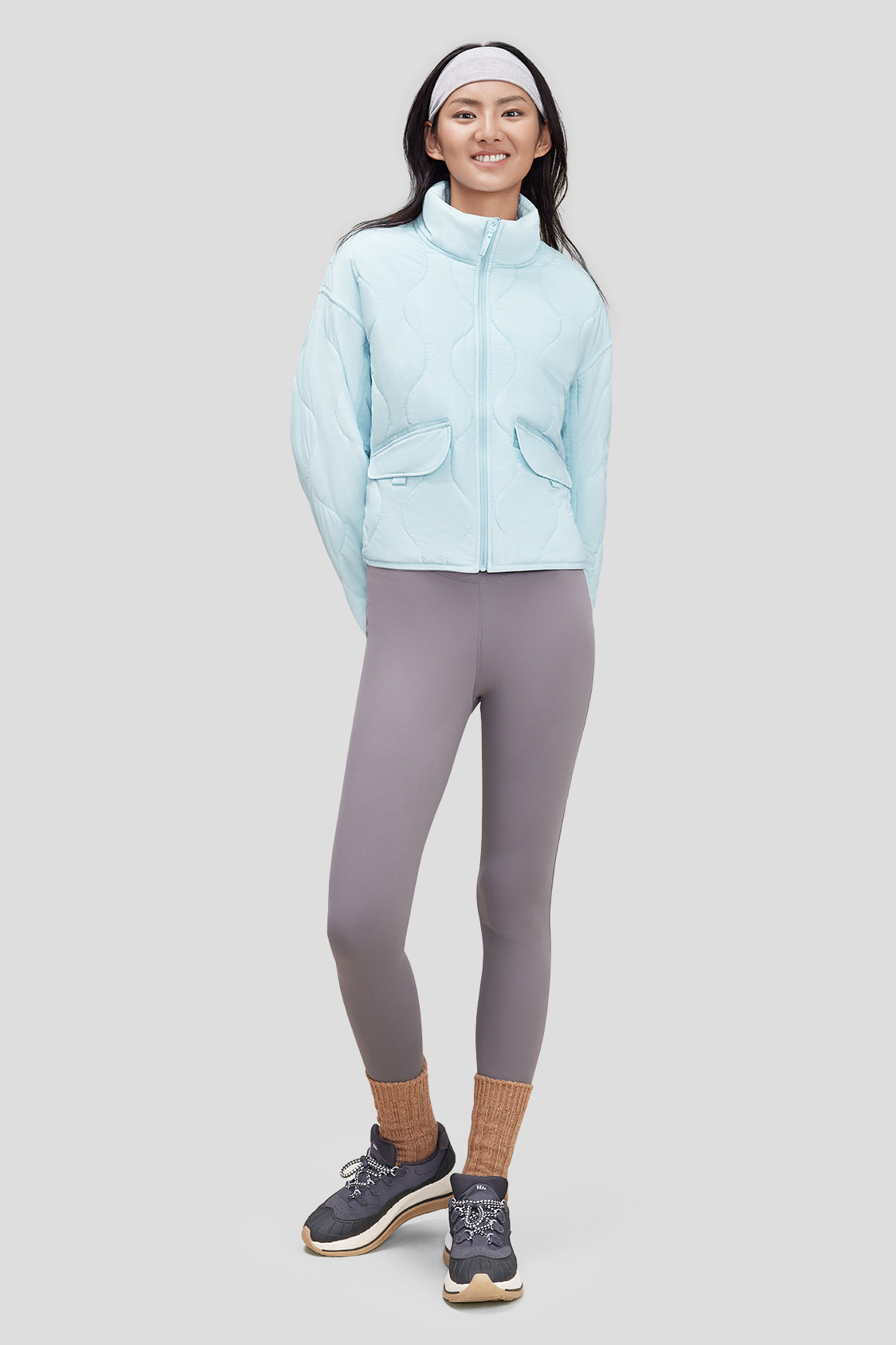 Lightweight Quilted Jacket for Women with Stand Collar - Stylish Outerwear for Fall & Winter, Perfect for Casual Outings, Travel and Outdoor Activities