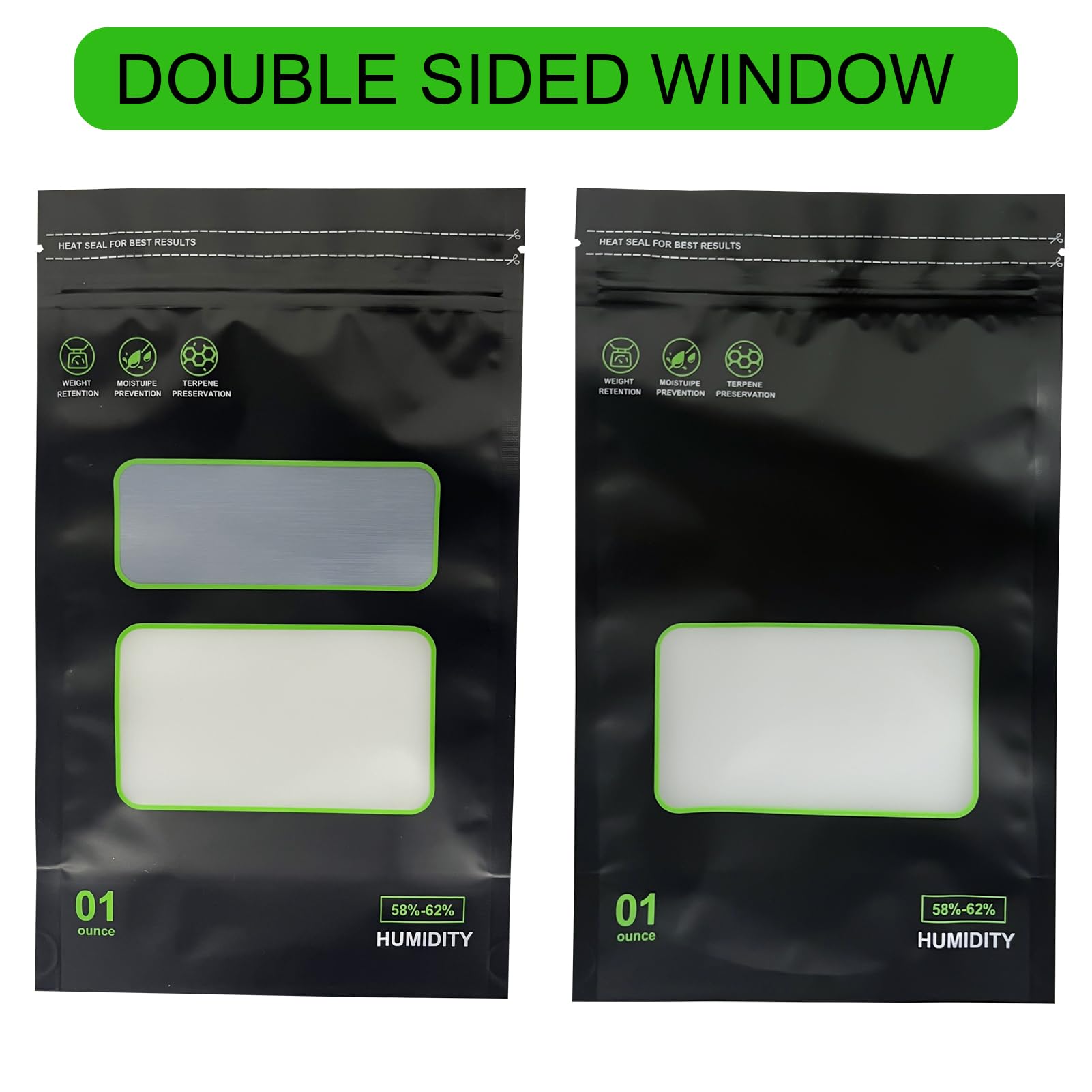 Reusable Food Storage Bags 20 Pack - Heat Sealable Lock & Seal Bags, 1 oz Capacity (6