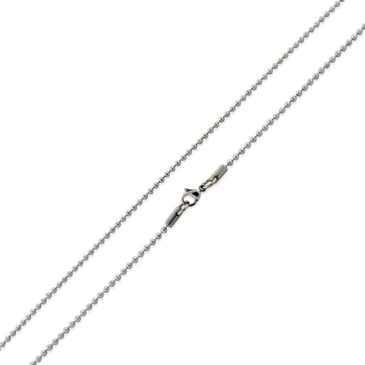 2MM Stainless Steel Bead Chain Necklace for Women - Durable & Hypoallergenic Jewelry for Everyday Wear, Gifts & Special Occasions
