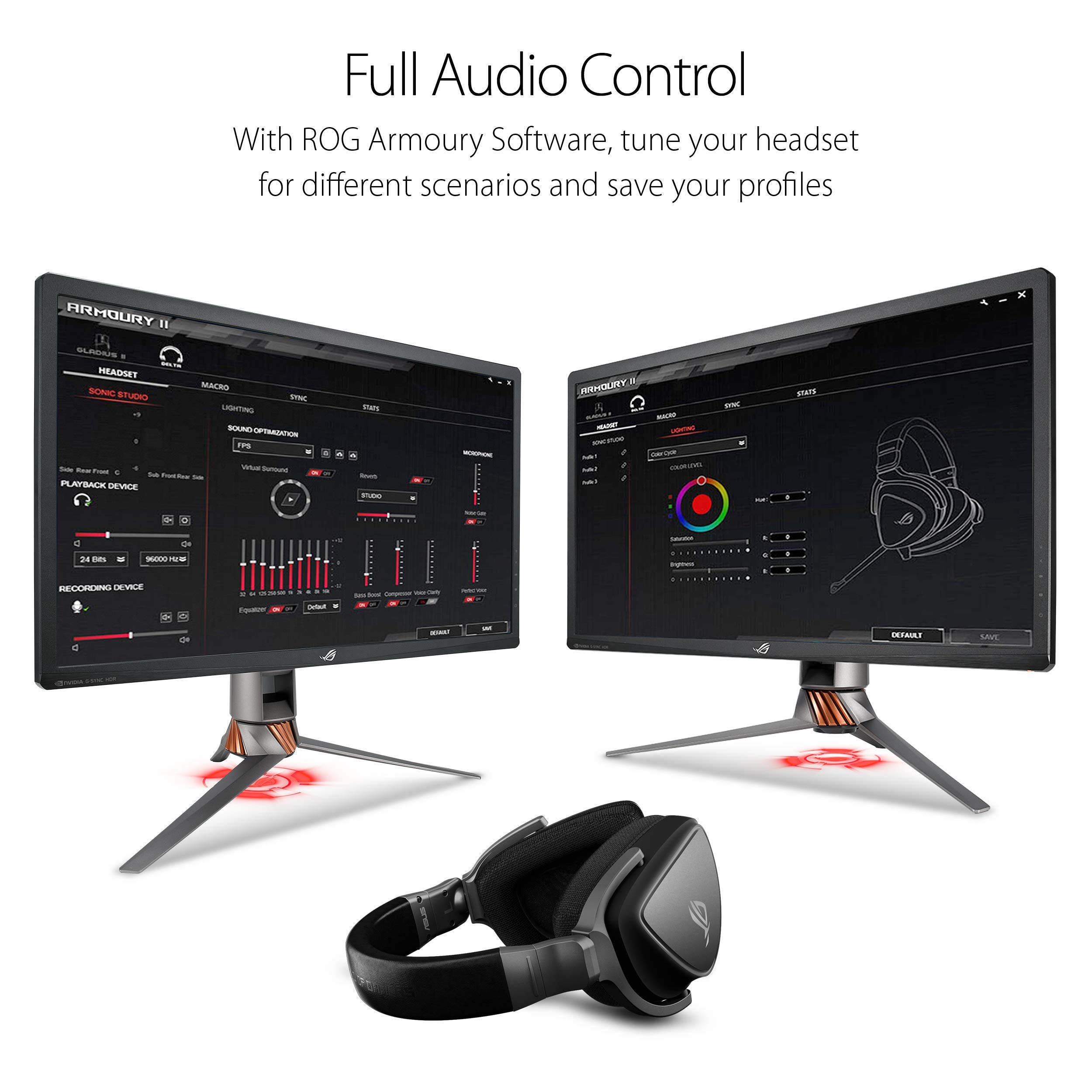 ASUS ROG Delta Core Gaming Headset - 7.1 Surround Sound, Lightweight Design, Memory Foam Ear Cushions for PC, PS4, Xbox One, Switch & Mobile | Perfect for FPS, MMO & Battle Royale Gaming Sessions