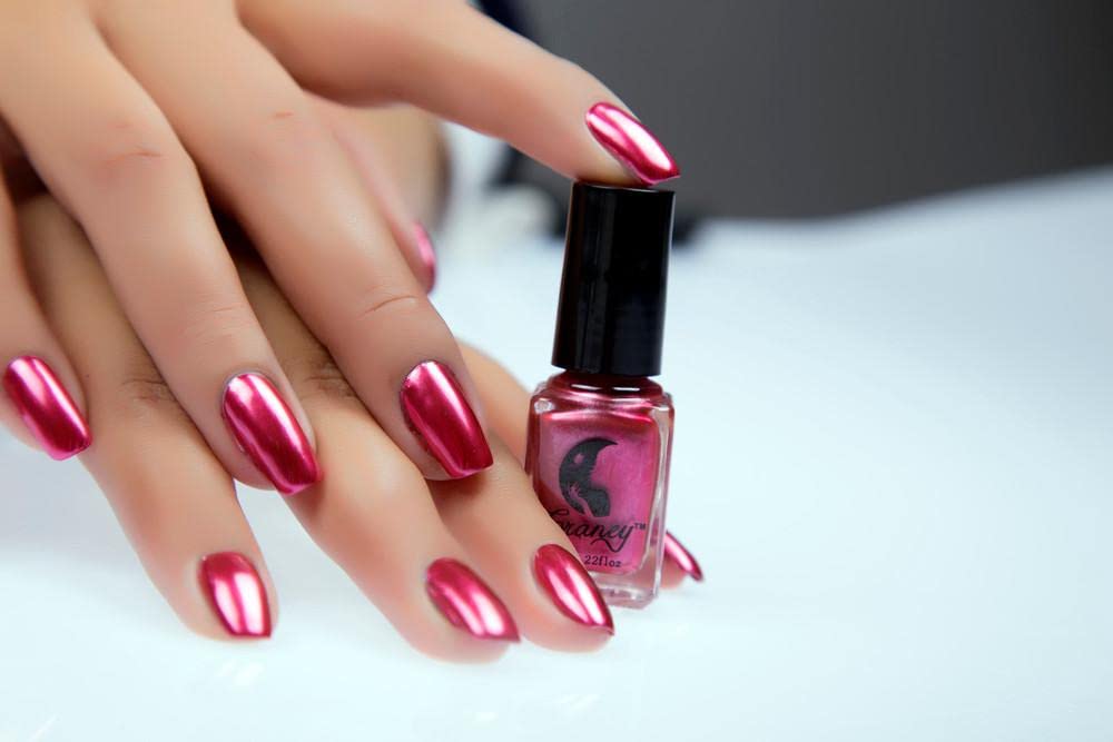 Holographic Chrome Nail Polish - Glossy Metallic Mirror Effect for Nail Art