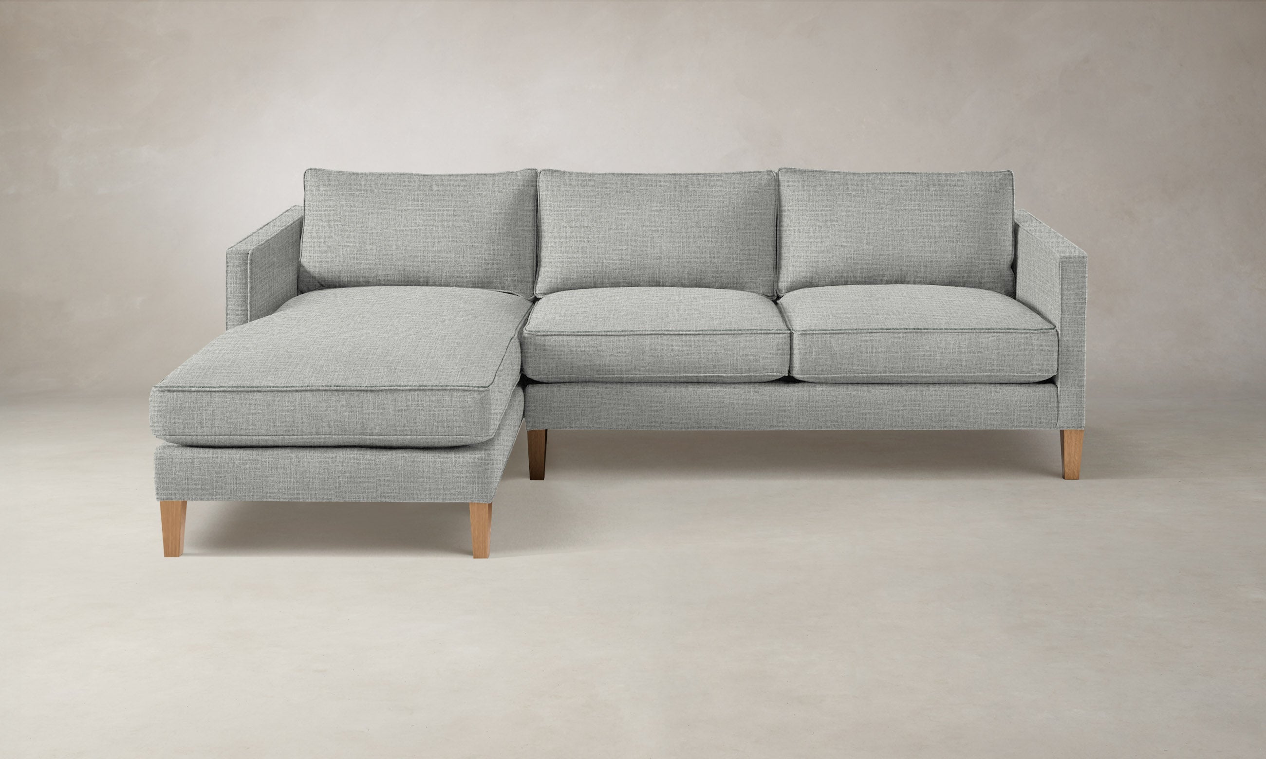 Premium Crosby Sectional Sofa - Performance Woven Chenille Fabric, Water-Resistant & Durable - Perfect for Living Room, Family Room or Home Theater