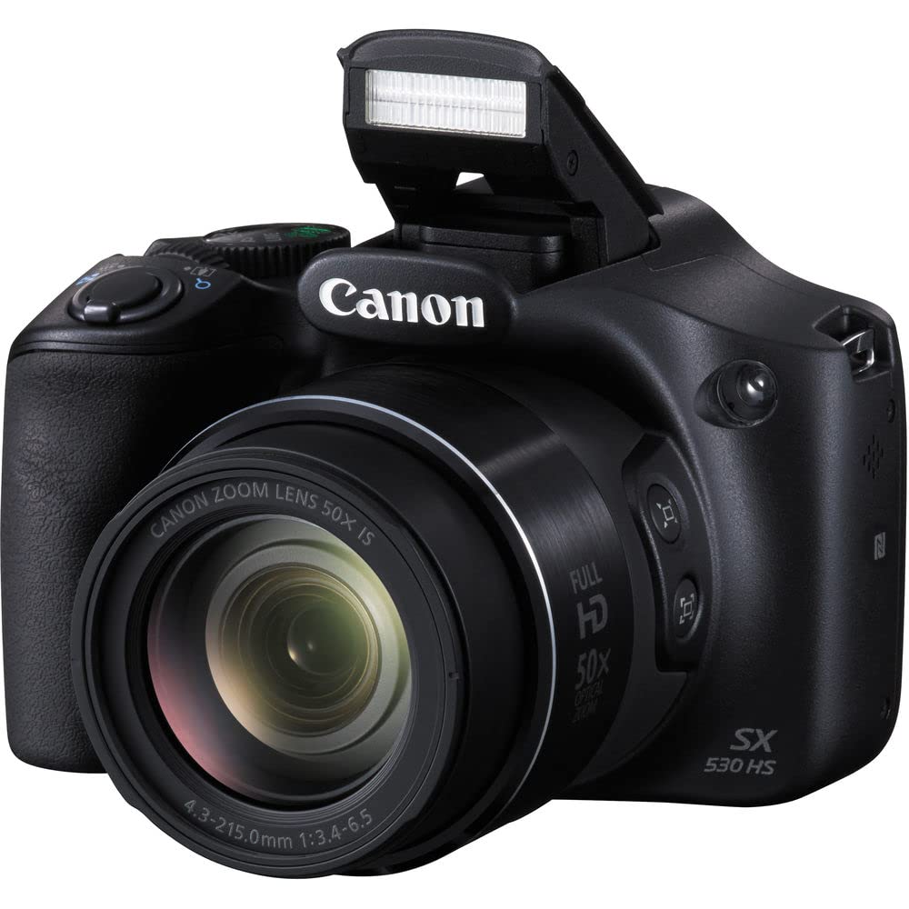 Canon PowerShot SX530 HS Digital Camera Bundle with 64GB Memory Card, NB-6L Battery & Accessories - Renewed | Perfect for Travel Photography, Vlogging & Outdoor Adventures