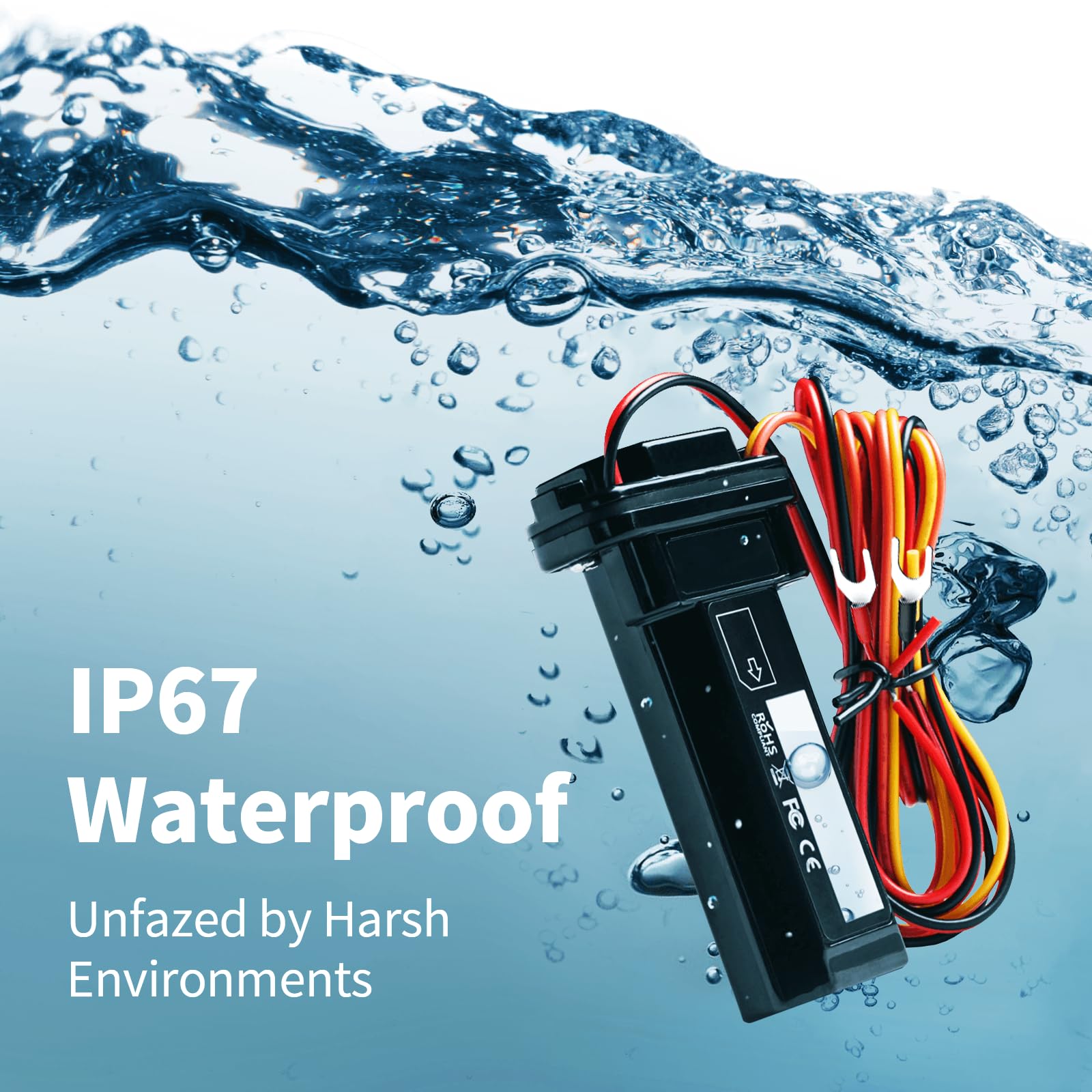 4G GPS Tracker for Vehicles - No Monthly Fee & Real-Time Tracking with SIM Card Included | Waterproof Car Tracker with GeoFence & Speeding Alerts | Perfect for Fleet Management, Teen Driver Safety, and Asset Tracking