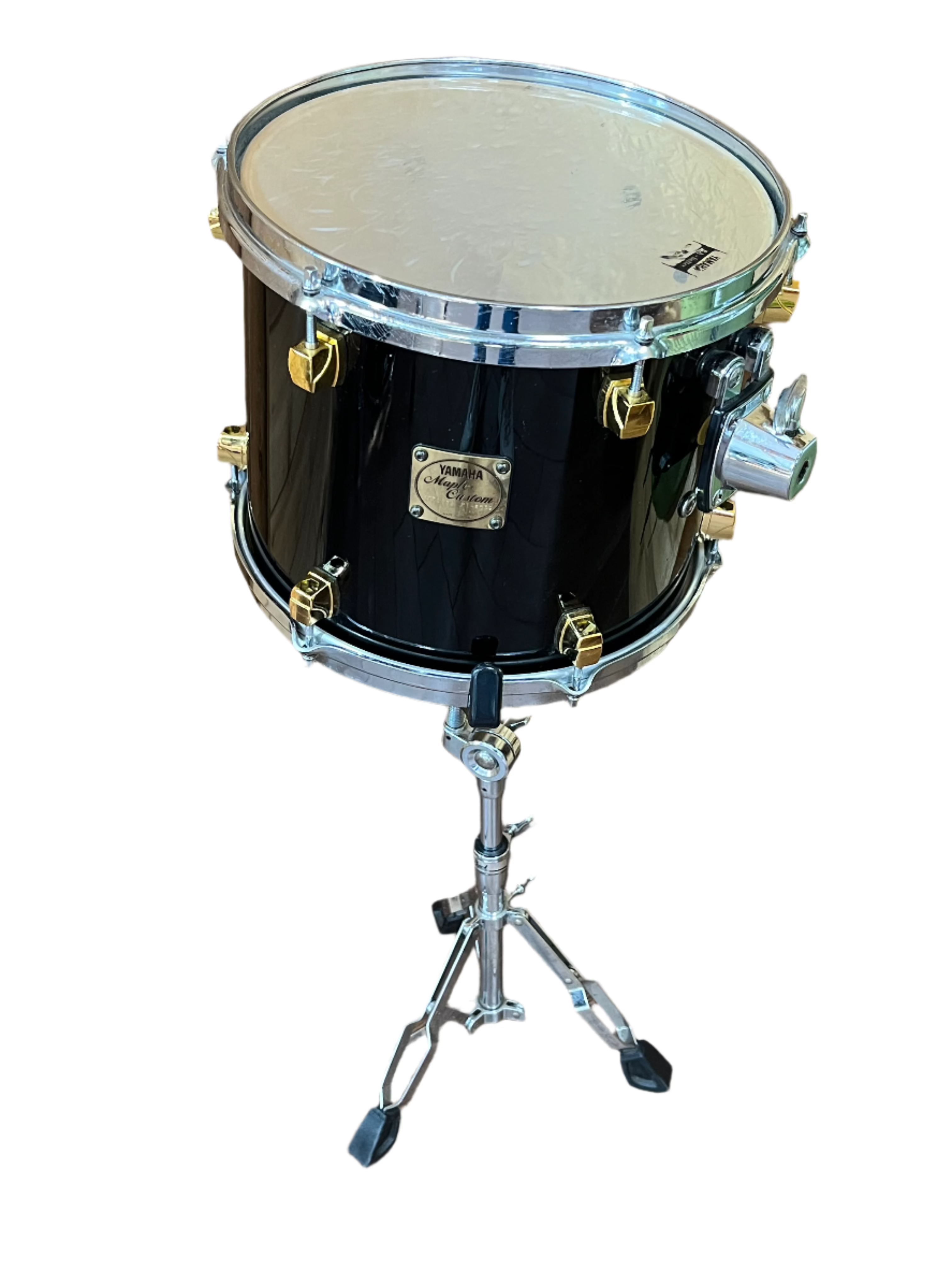 Yamaha Maple Custom 12-Inch Floor Tom Drum with Stand | Premium Maple Shell for Rich Sound | Perfect for Live Performances, Studio Recording & Drum Kits
