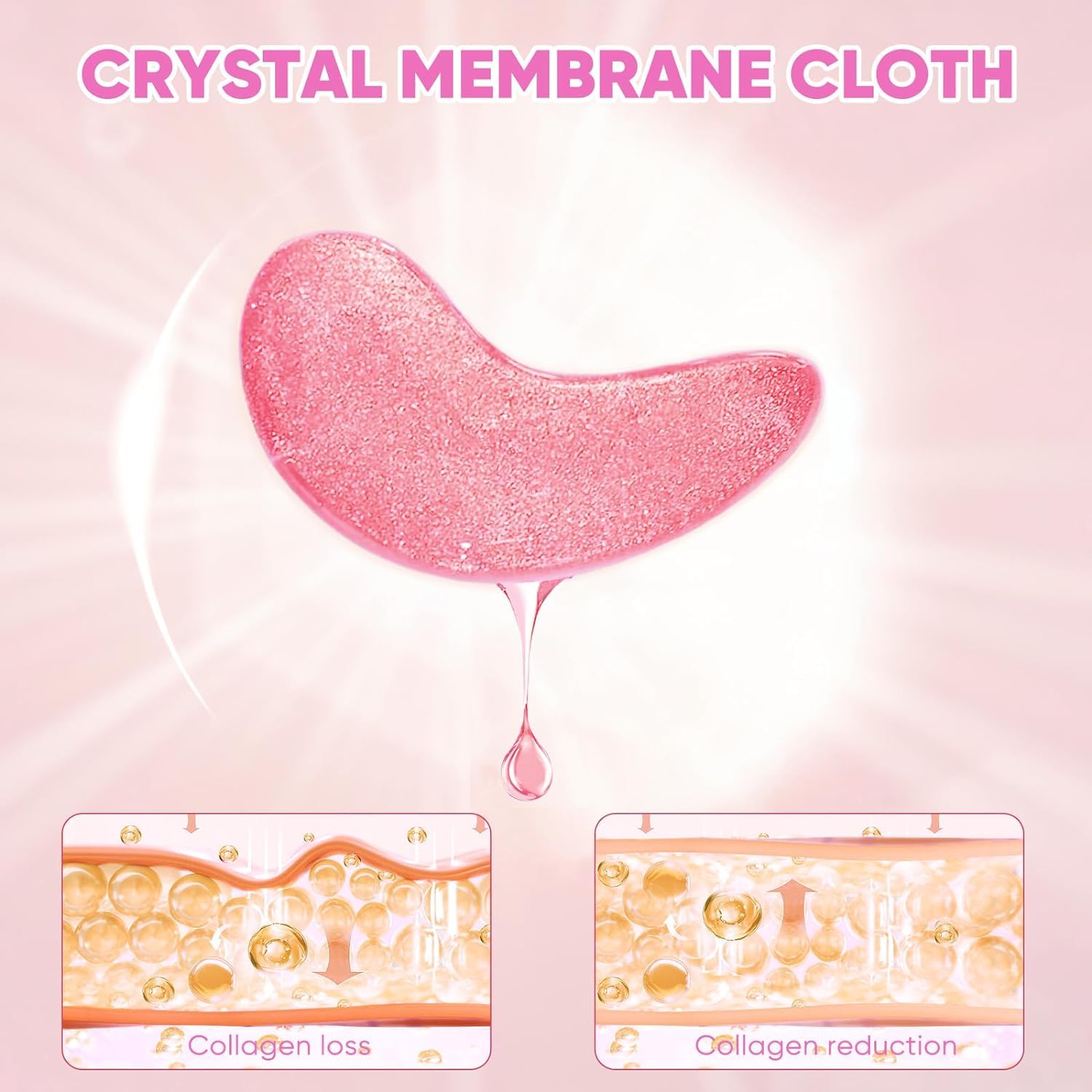 Brightening Eye Masks for Dark Circles & Puffiness (60 Pcs) - Korean Under Eye Patches with Hyaluronic Acid to Reduce Eye Bags & Smooth Wrinkles - Perfect for Nighttime Skincare & Travel Essentials