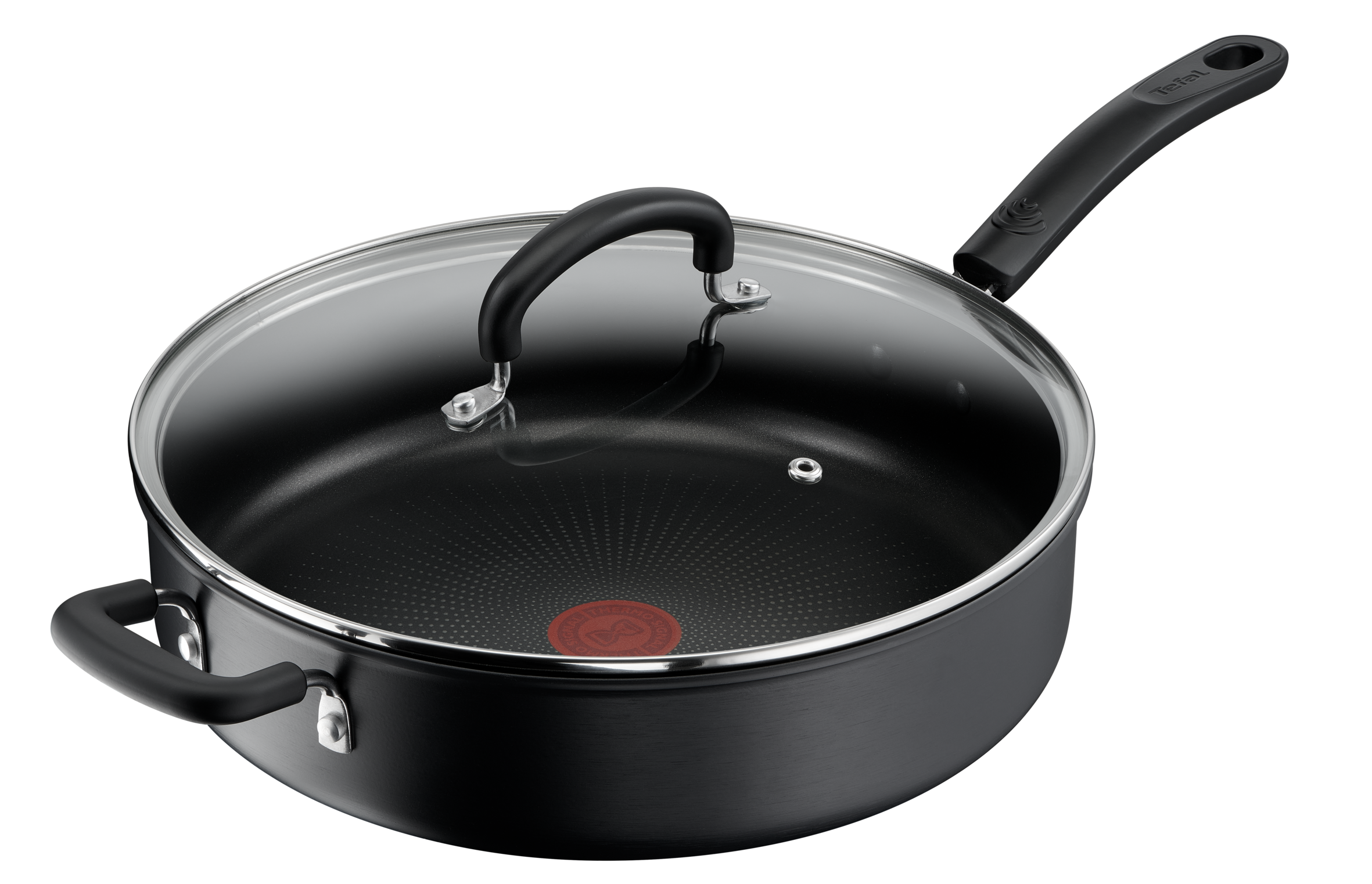 Tefal Specialty Hard Anodised Non-Stick 30cm Sauté Pan with Lid - Perfect for Frying, Searing & Cooking Steak, Vegetables & More