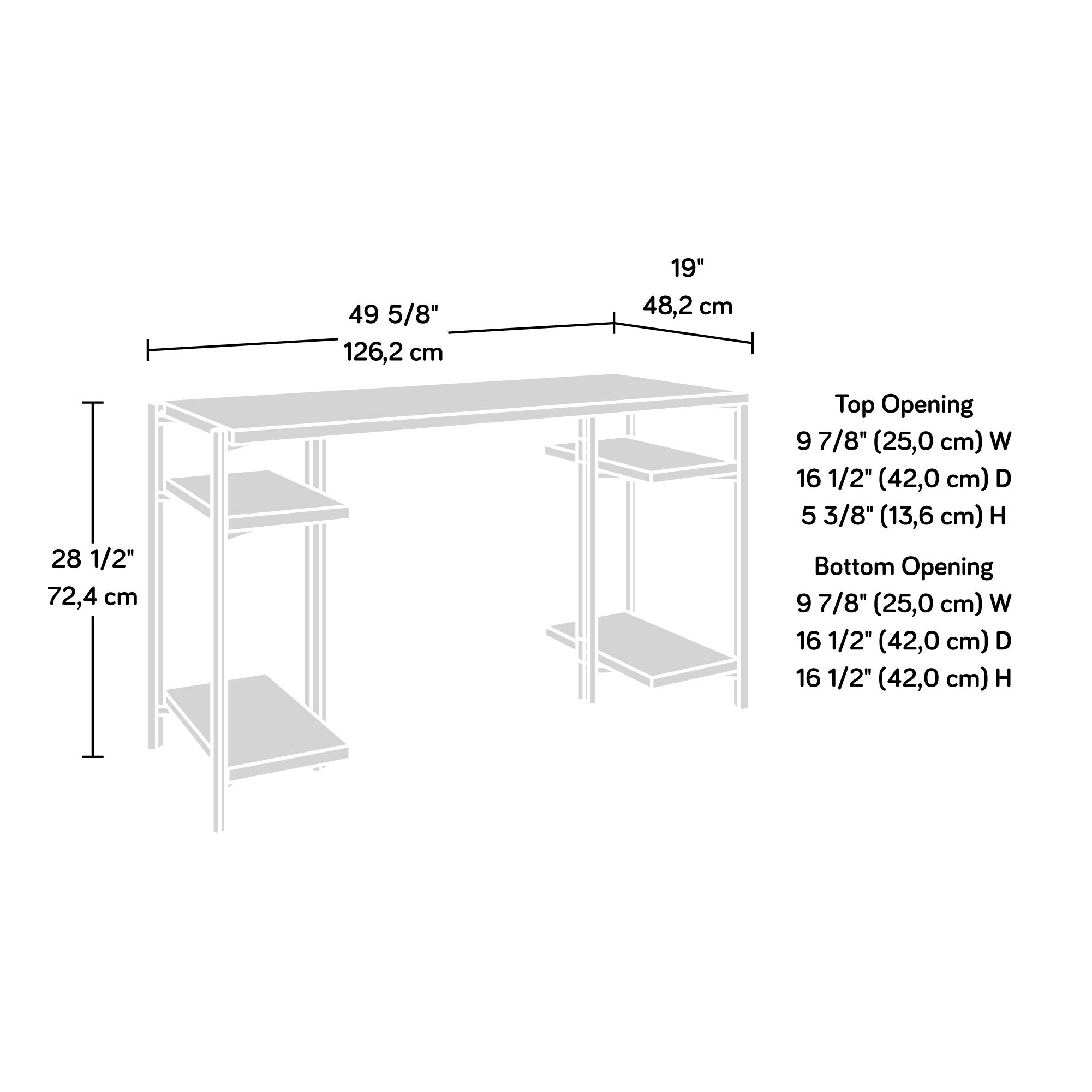 Sauder North Avenue Desk - Modern Writing Desk with Sindoori Mango Finish for Home Office, Study & Workspace | Stylish Computer Desk for Small Spaces & Dorm Rooms