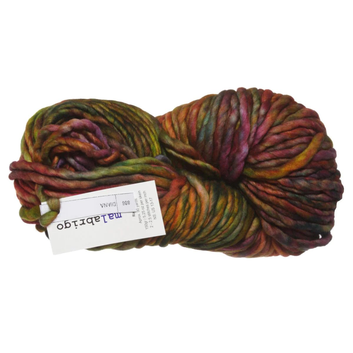 Malabrigo Rasta Yarn - Super Bulky Hand-Dyed Merino Wool (Color: 611 Ravelry Red) - Perfect for Knitting Scarves, Hats & Chunky Blankets