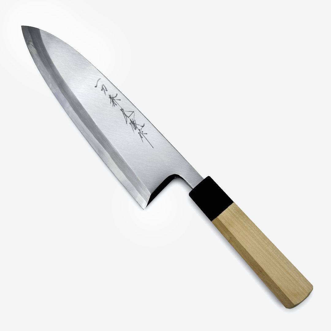 Ittosai Kotetsu White #2 Deba Knife 210mm (8.2 Inch) - Left Handed Japanese Chef Knife for Sushi, Fish Filleting & Professional Kitchen Use