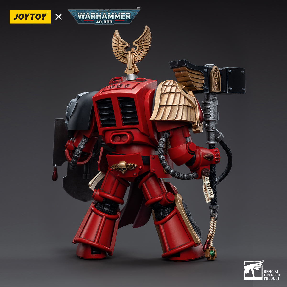 1/18 JOYTOY Warhammer 40K Blood Angels Assault Terminators Action Figure Set (3pcs) - Highly Detailed Collectible Miniatures for Tabletop Gaming & Display