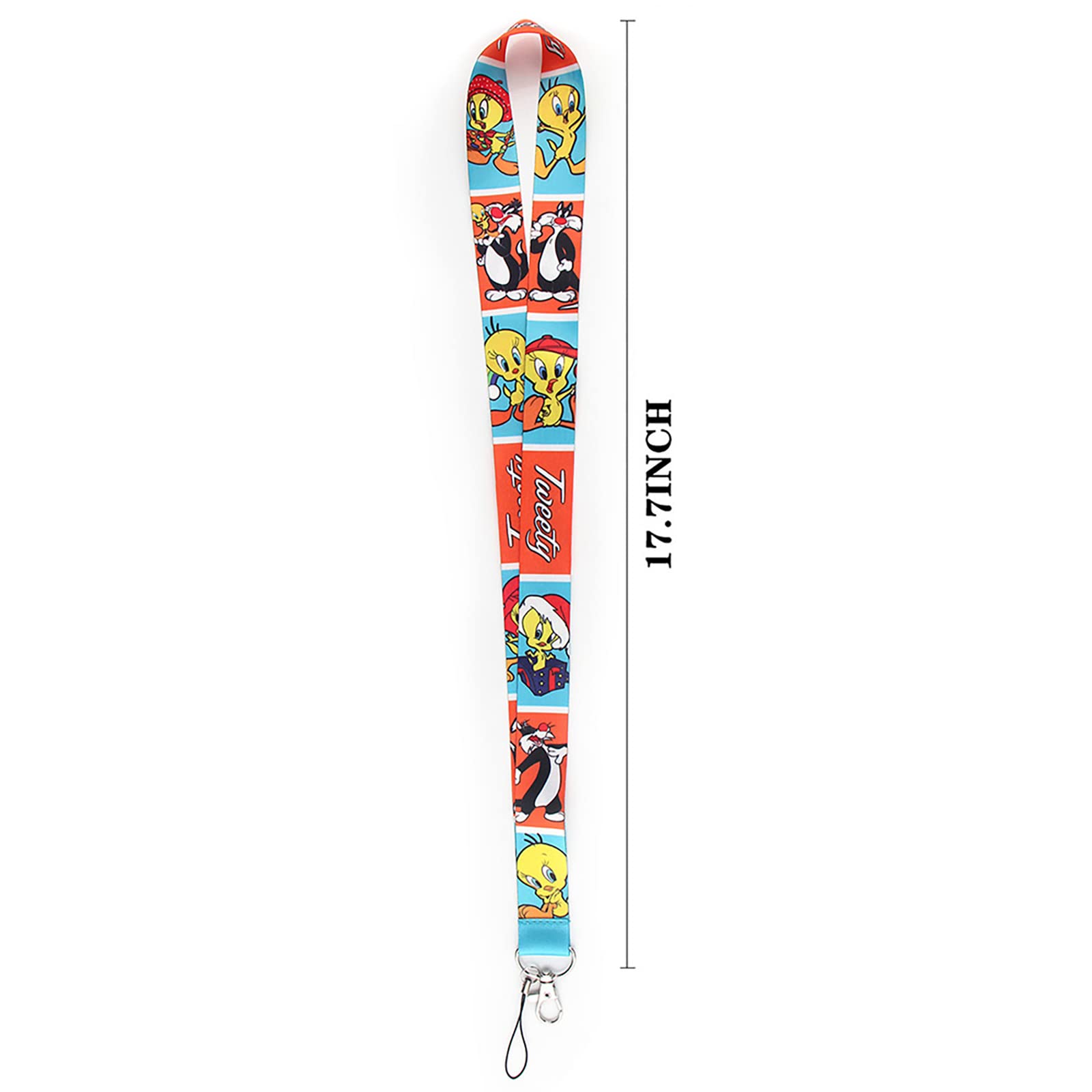 Looney Tunes Lanyard Keychain - Anime ID Badge Holder with Detachable Keychain for Work, School & Events | ID Card Holder & Phone Lanyard for Office, Convention & Daily Use