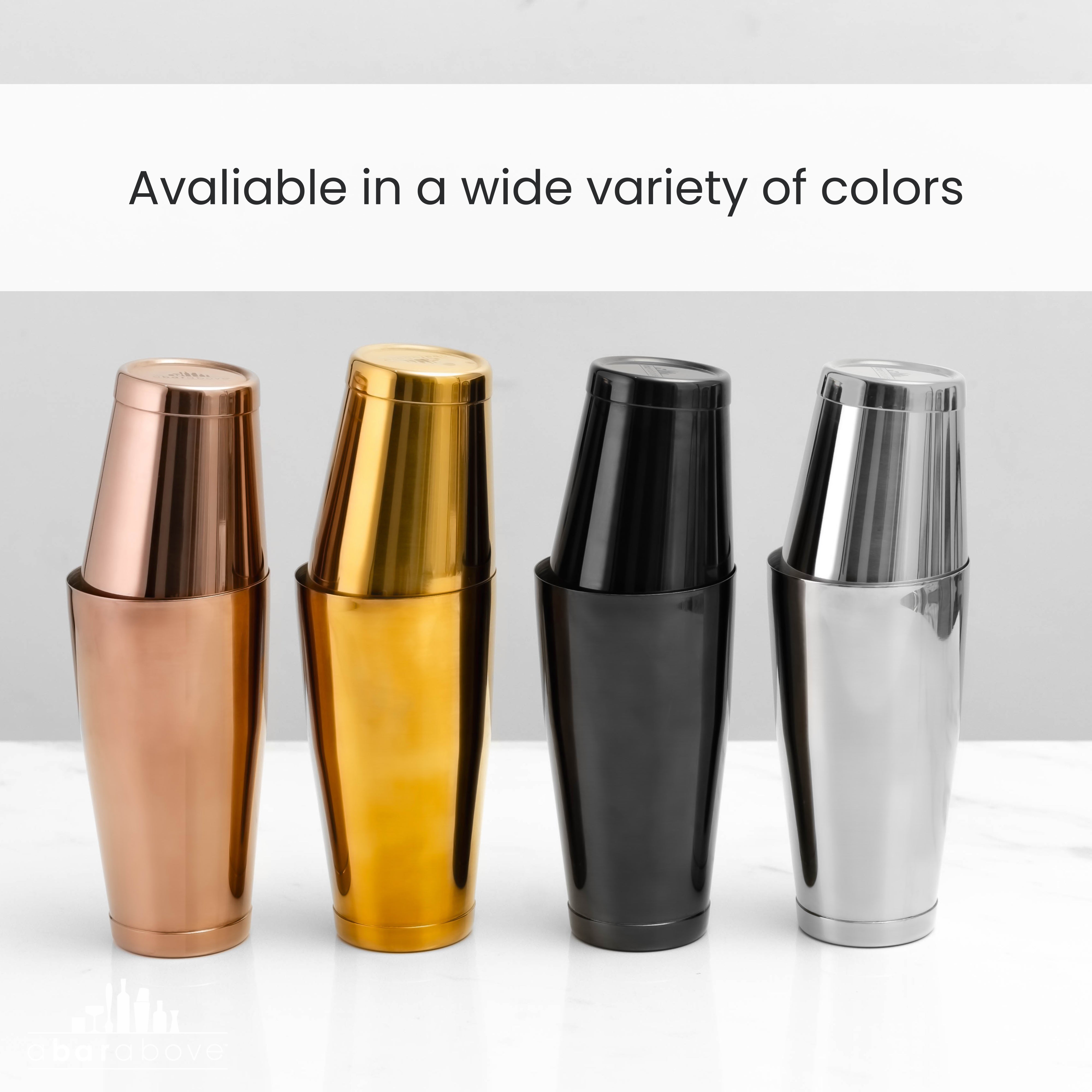Premium Stainless Steel Cocktail Boston Shaker Bar Set - Professional Mixing Tool for Bartenders, Home Bars & Cocktail Enthusiasts - Perfect for Mojitos, Martinis & Whiskey Sours