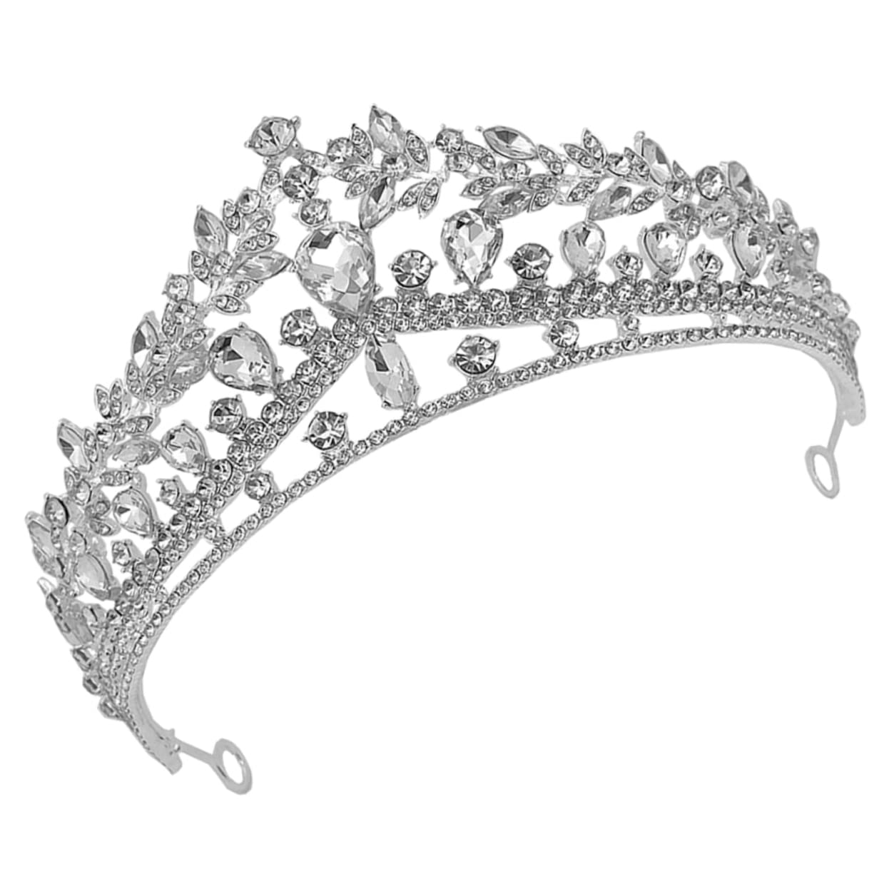 Sparkling Rhinestone Wedding Tiara for Bride & Bridesmaids - Elegant Crystal Bridal Crown Headpiece for Women | Perfect for Weddings, Proms, Pageants, Anniversaries & Special Events | Ideal for Photo Shoots, Vow Renewals, Quinceañeras & Birthday Celebrations | Great Gift for Bridal Shower, Bachelorette Party & Princess-Themed Events
