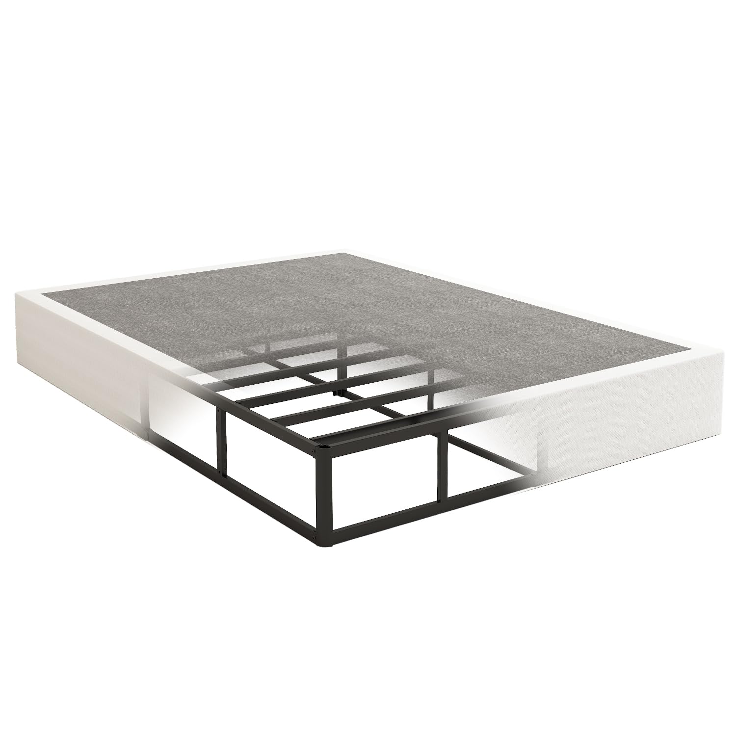 9 Inch Queen Box Spring - Sturdy Metal Frame Mattress Foundation for Queen Bed | Quiet & Easy Assembly | Perfect for Bedroom, Guest Room & Dormitory
