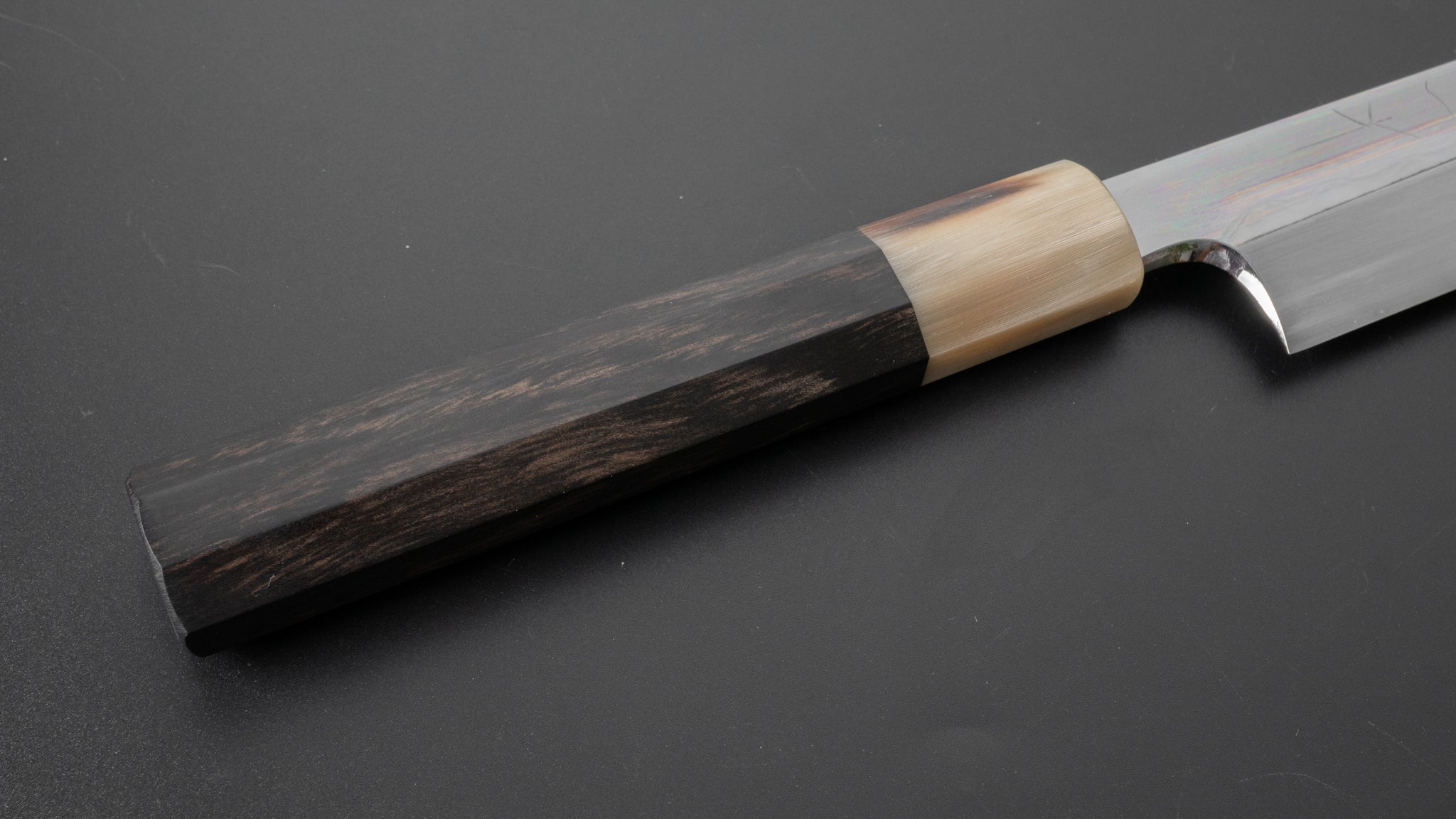 Hitohira Togashi White #1 Mizu Honyaki Yanagiba 300mm Japanese Sushi Knife with Taihei Ebony Handle & Saya - Perfect for Sushi Chefs & Professional Kitchen Use
