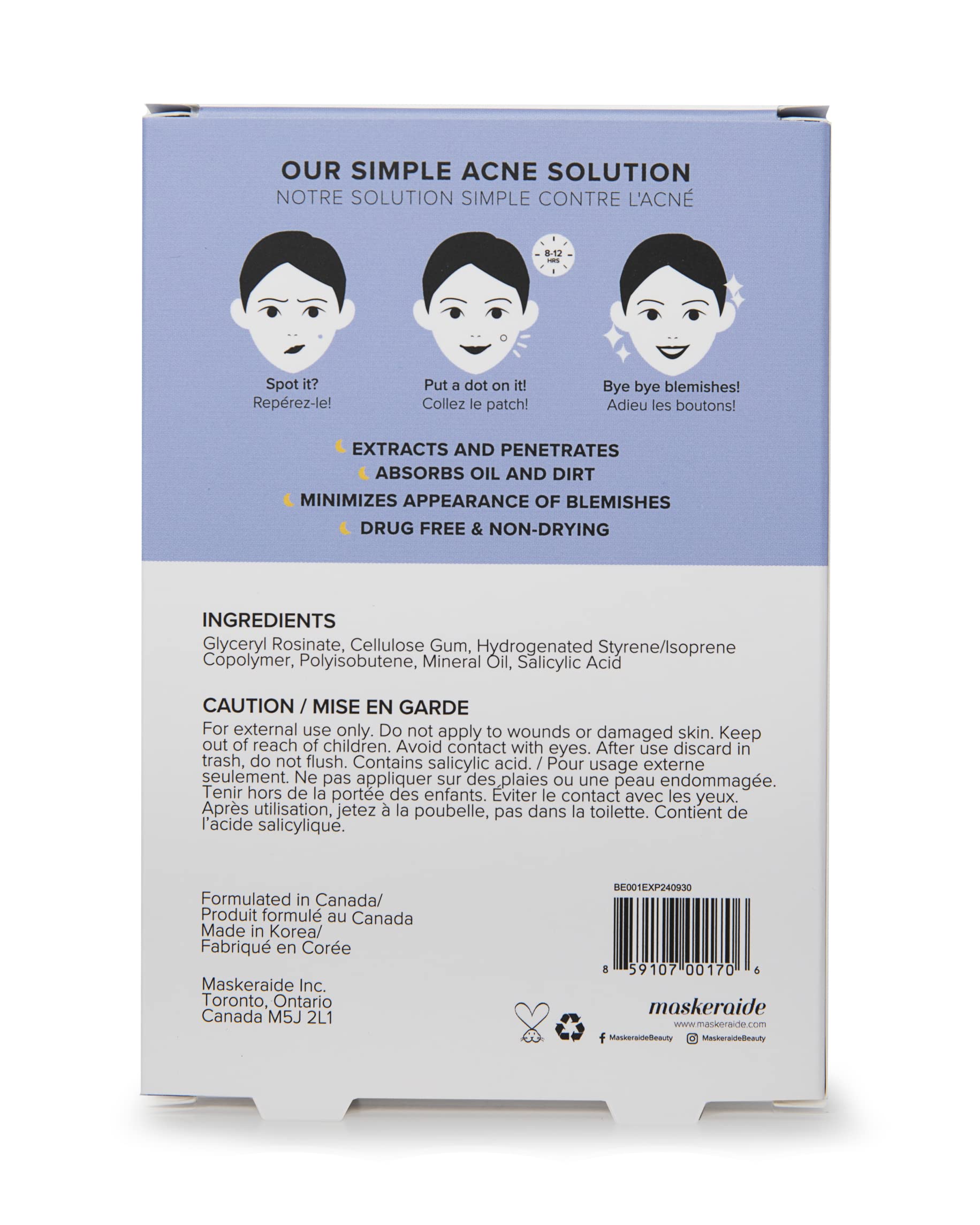 Spotted Nighttime Hydrocolloid Acne Pimple Patches - 54 Count, 2 Sizes (Large & Small) for Blemish Treatment | Vegan & Cruelty-Free | Absorbs Impurities Overnight | Perfect for Teen & Adult Skin Care Routine