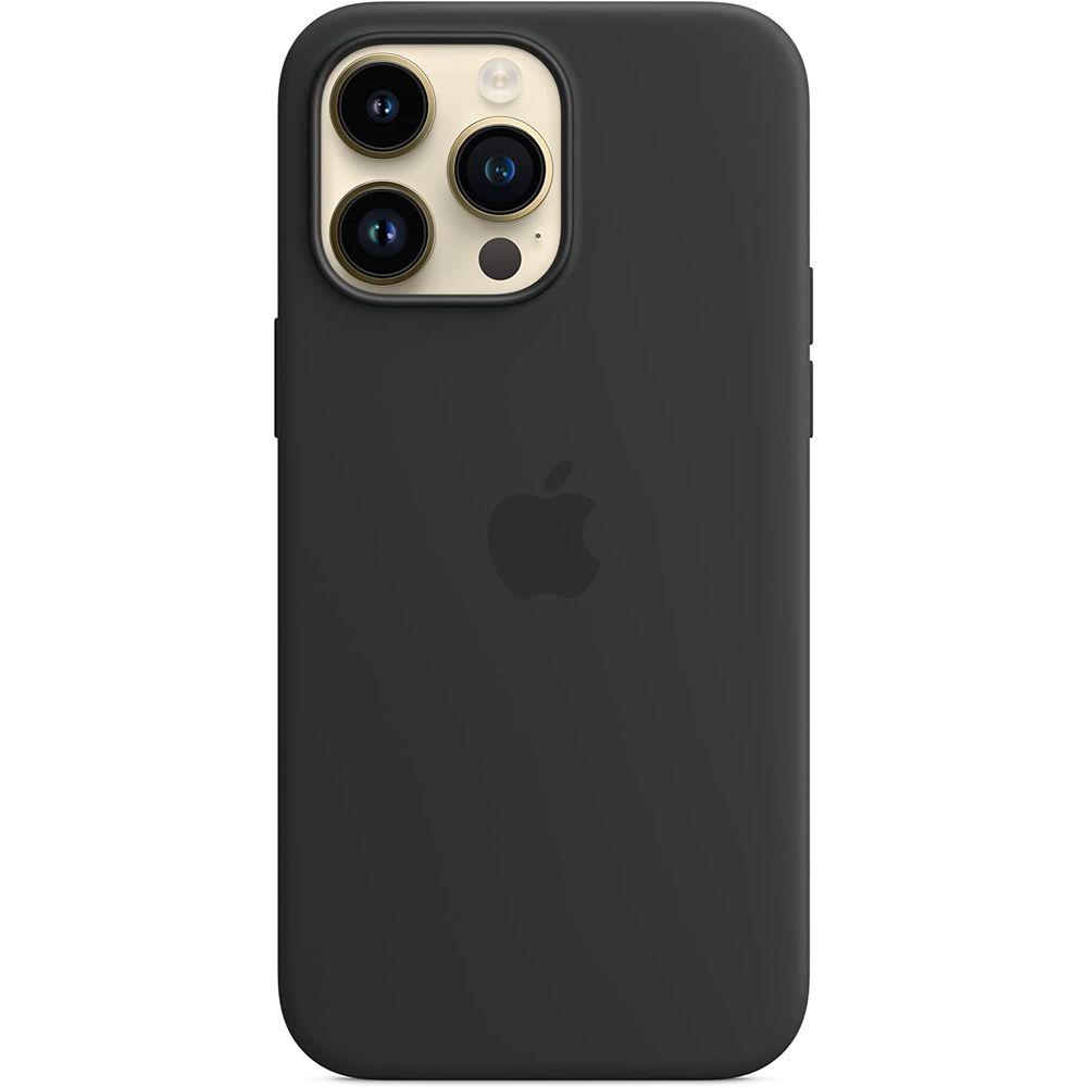 Apple iPhone 14 Pro Max Silicone Case with MagSafe - Midnight | Slim Protective Cover for Wireless Charging | Perfect for Work, Travel & Everyday Use