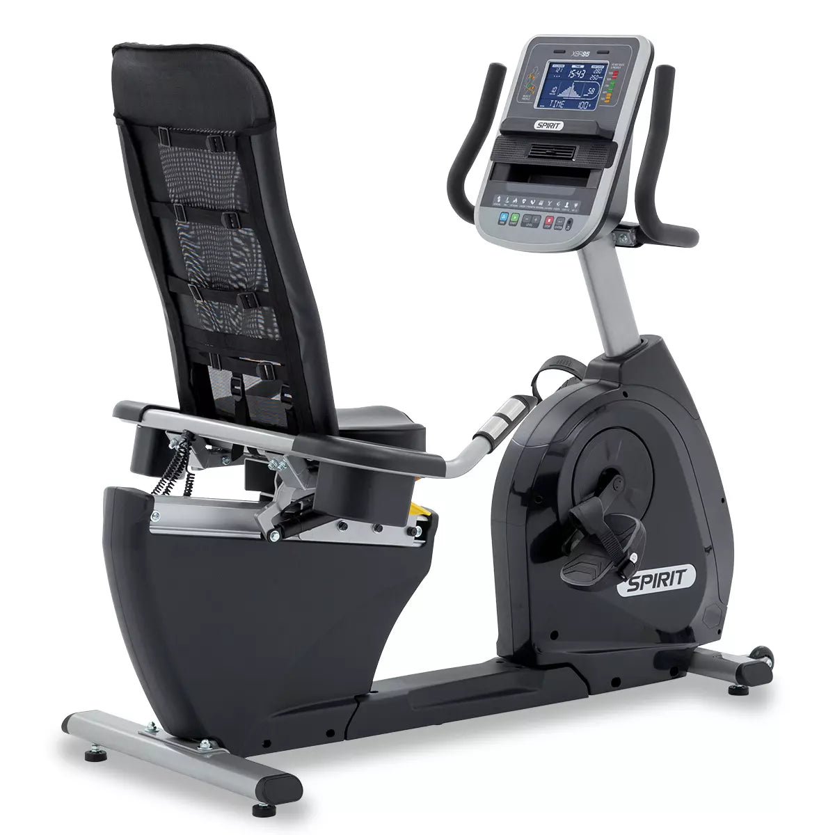Spirit XBR95 Recumbent Exercise Bike for Home Gym - Comfortable Indoor Cycling Workout for Seniors & Low Impact Cardio Training