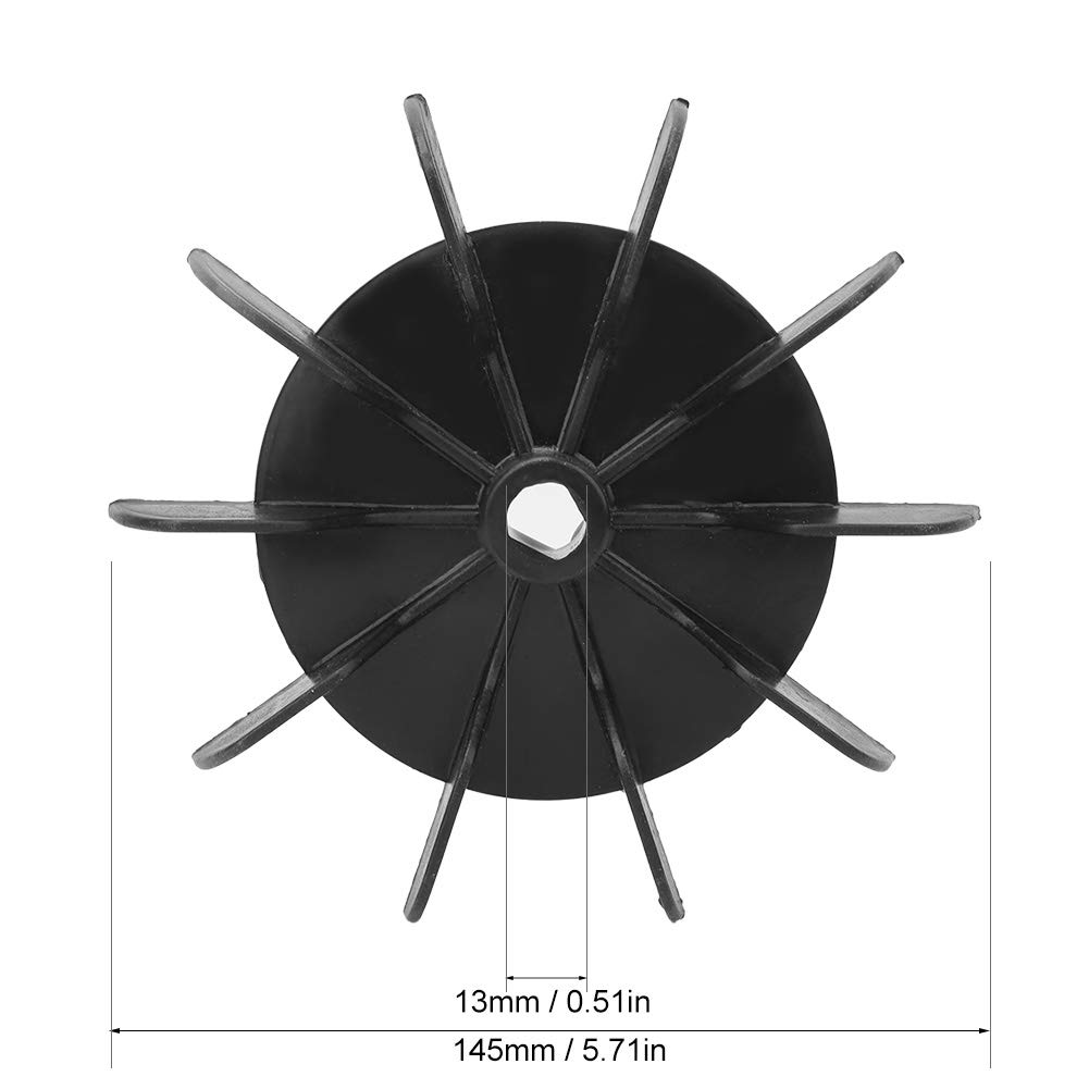 10-Blade Air Compressor Fan Motor Blade - Durable 5-Pack Compact Impeller for Direct Connection Air Compressors | Perfect for Industrial Cooling & HVAC Systems