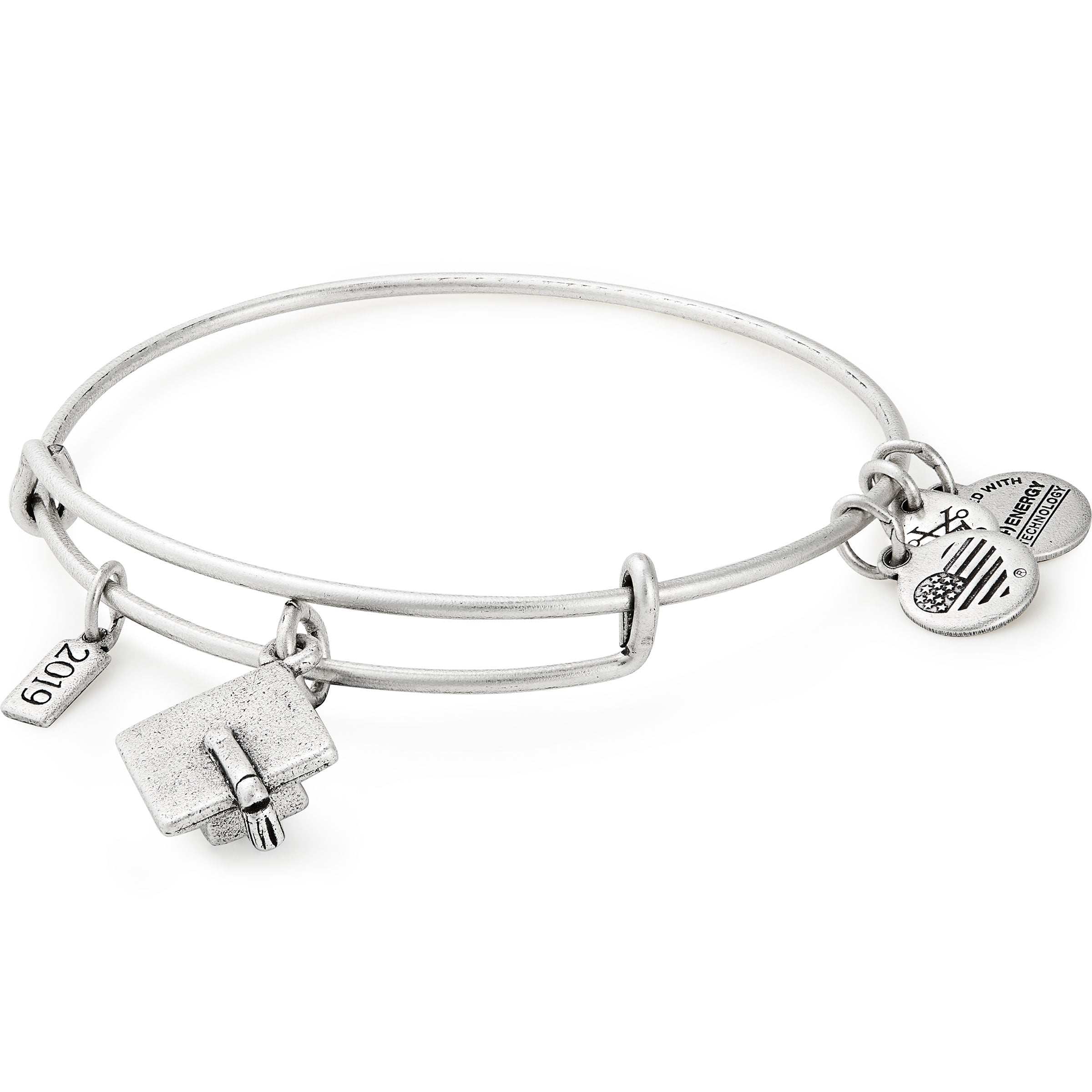 Class of 2019 Graduation Cap Charm Bangle - Perfect Gift for High School & College Graduates - Commencement Ceremony & Party Accessory