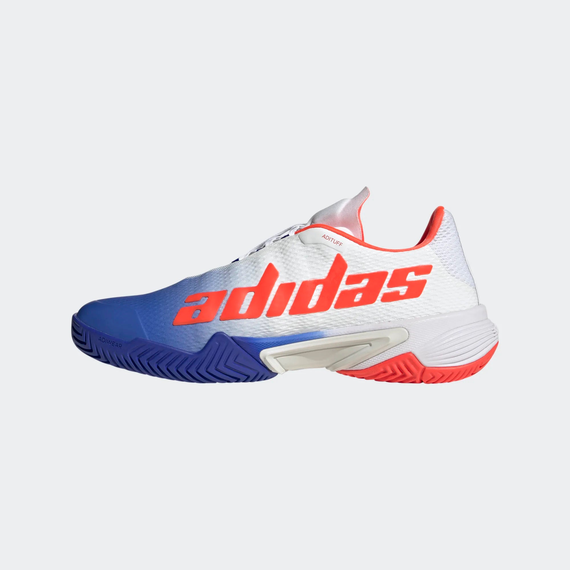 Adidas Barricade Men's Tennis Shoes - Blue, Black, Red HQ8917 | High-Performance Court Shoes for Competitive Play & Training