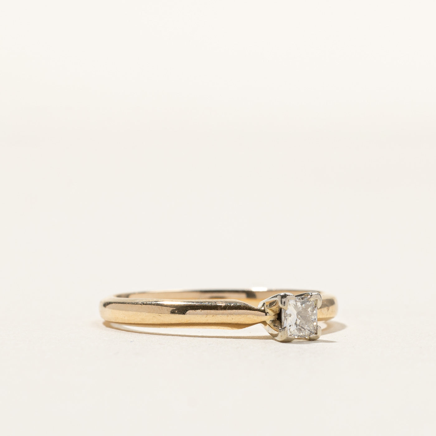 0.25ct Solitaire Diamond Engagement Ring - Size 6.75 | Classic Round Cut Wedding Band for Women | Perfect for Proposals, Anniversaries & Special Occasions