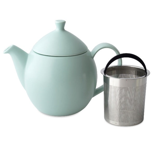 FORLIFE Dew 32 oz Glass Teapot with Removable Infuser - Perfect for Loose Leaf Tea, Herbal Tea & Iced Tea Brewing at Home or Office