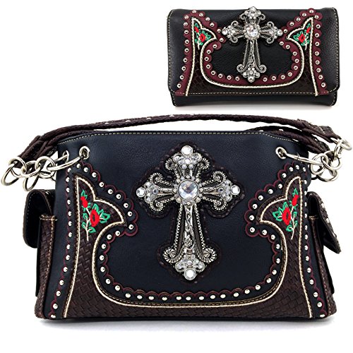 Black Purse Wallet Set