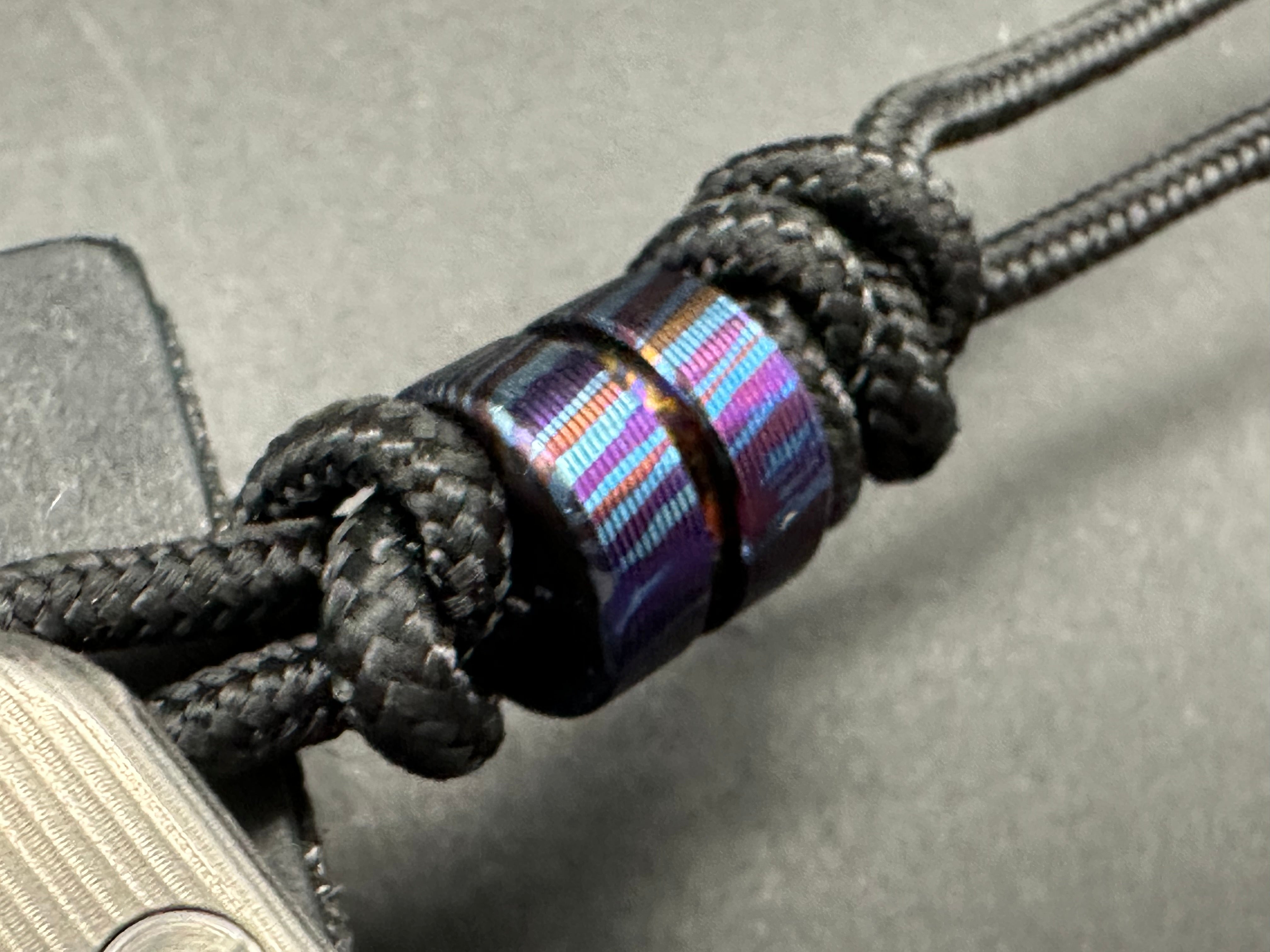 Premium Tactical Bexar Titanium Magnacut Pocket Knife with Leather Slip & Timascus Bead - Perfect for EDC, Outdoor Adventures, and Survival Gear Enthusiasts
