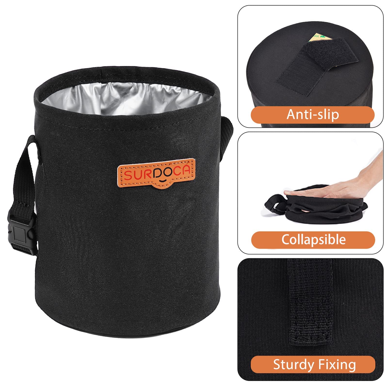 Foldable Waterproof Car Trash Can - Portable Hanging Garbage Bin for Vehicle Organizer & Storage | Perfect for Road Trips, Camping & Office Use