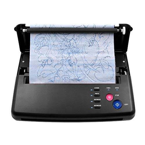 BIOMASER Tattoo Stencil Printer Machine - Professional Thermal Tattoo Transfer Copier for Artists | Perfect for Tattoo Studios, Home Practice & Temporary Tattoo Designs | Includes Transfer Paper Supply