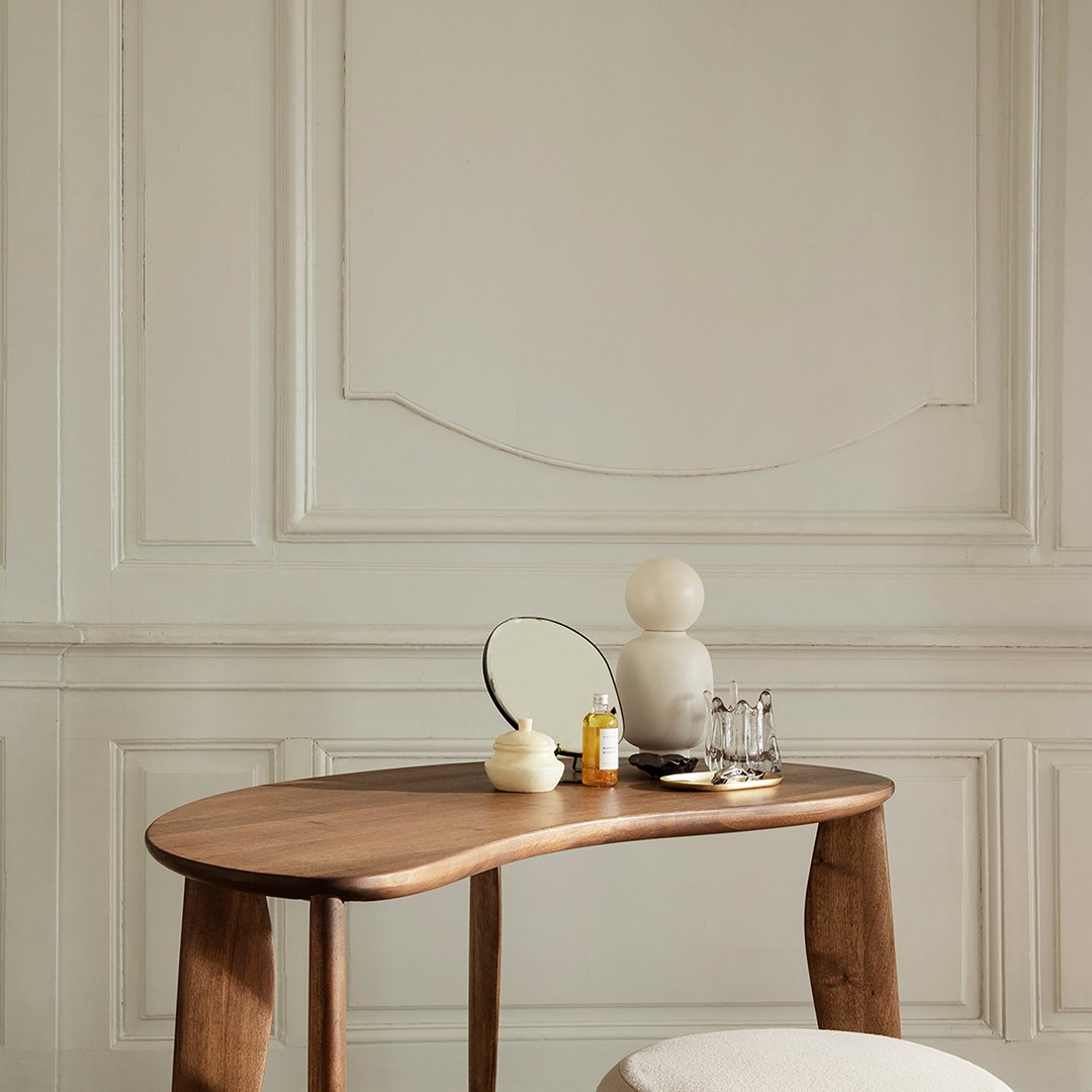 Ferm Living Feve Desk - Modern Minimalist Writing Desk for Home Office, Study & Workspace | Scandinavian Design with Sleek Lines & Durable Construction