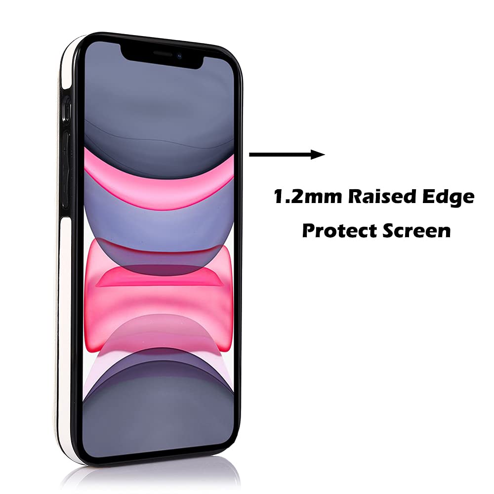 Rose Gold Marble Wallet Case for iPhone XR with Card Holder & Kickstand - Slim Protective Phone Cover with RFID Blocking (6.1 Inch) - Perfect for Everyday Use, Travel & Hands-Free Viewing