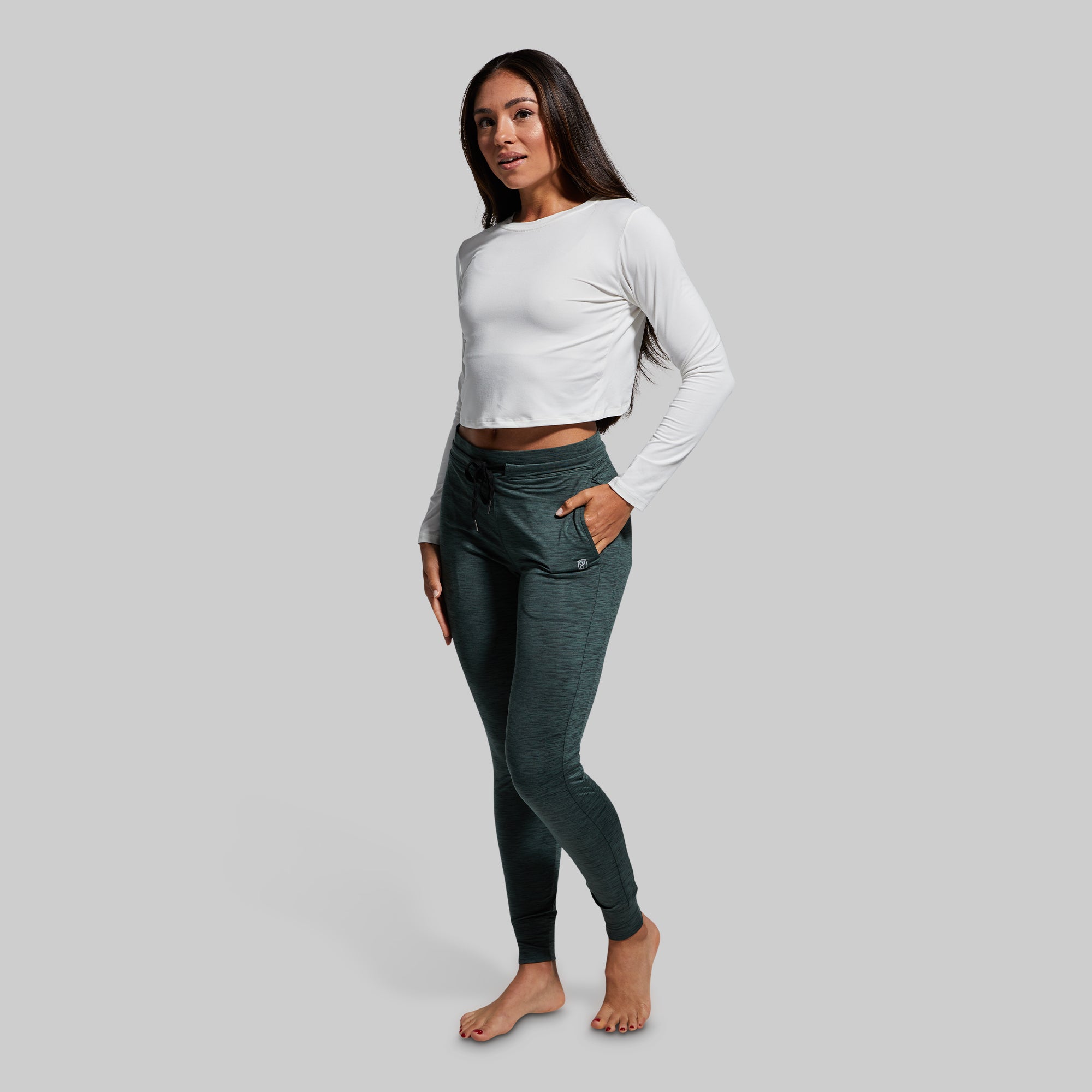 Women's Relaxed Fit Athleisure Jogger Pants - Soft Lounge Pants for Yoga, Running & Casual Wear (Evergreen) - Perfect for Home, Gym & Travel