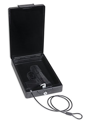 Bulldog Cases BD1150 Black Car Safe with Key Lock - 11.3